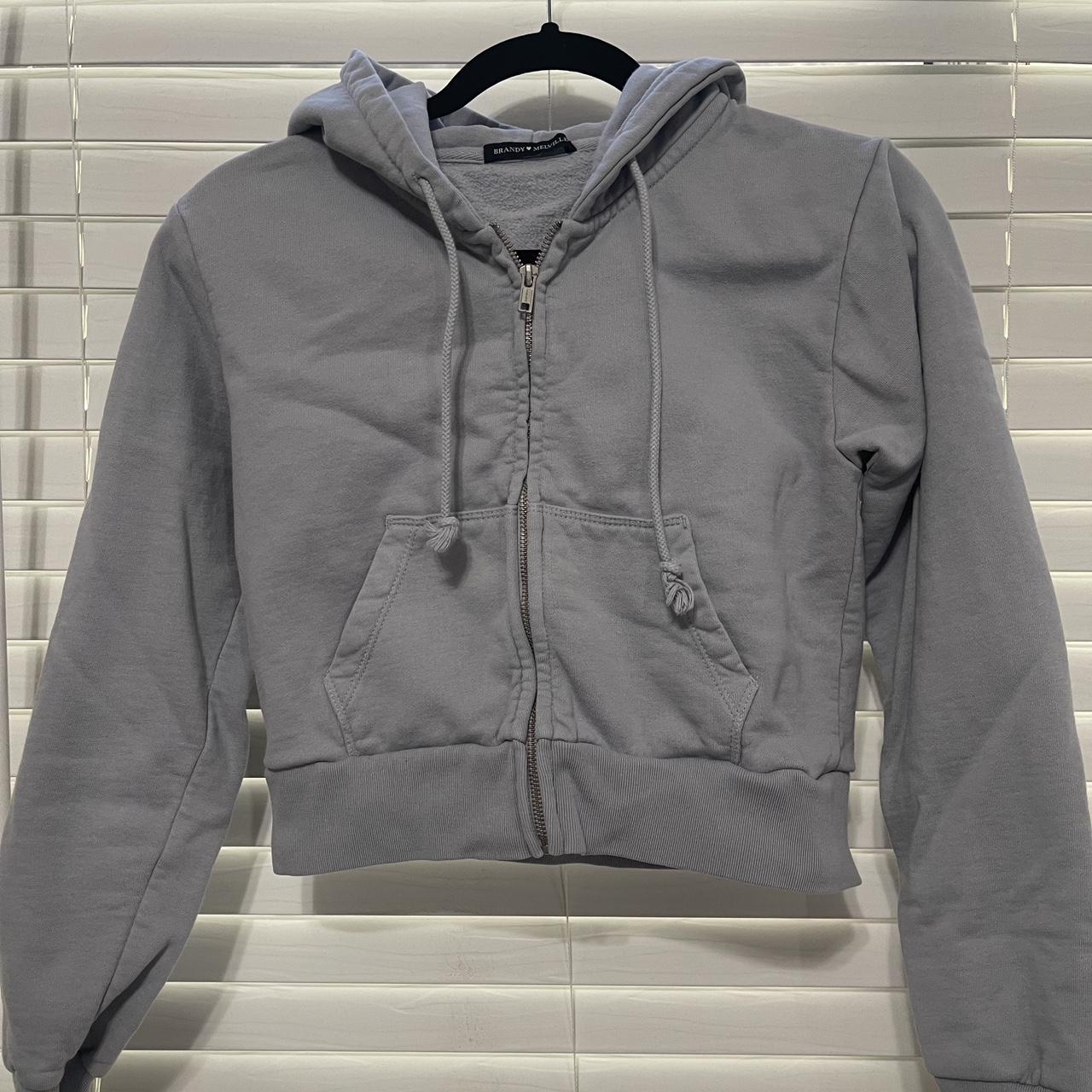 Brandy melville grey online crystal hoodie