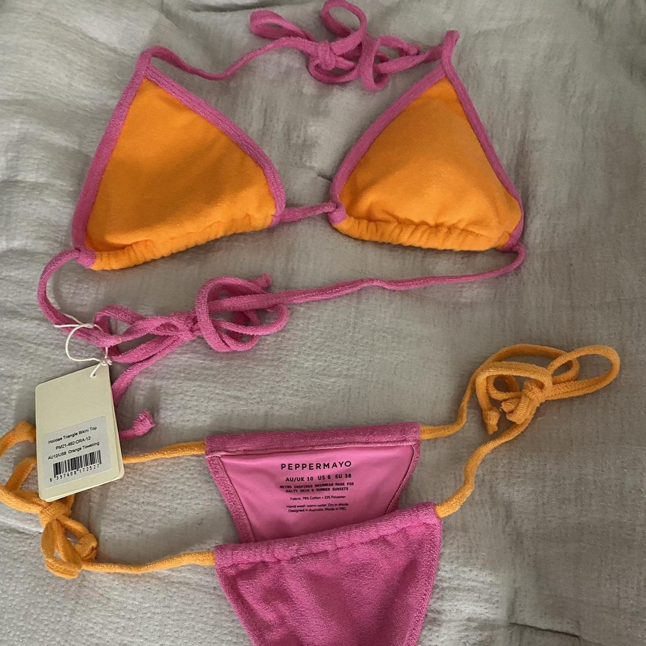 Peppermayo Women S Pink And Orange Bikinis And Tankini Sets Depop