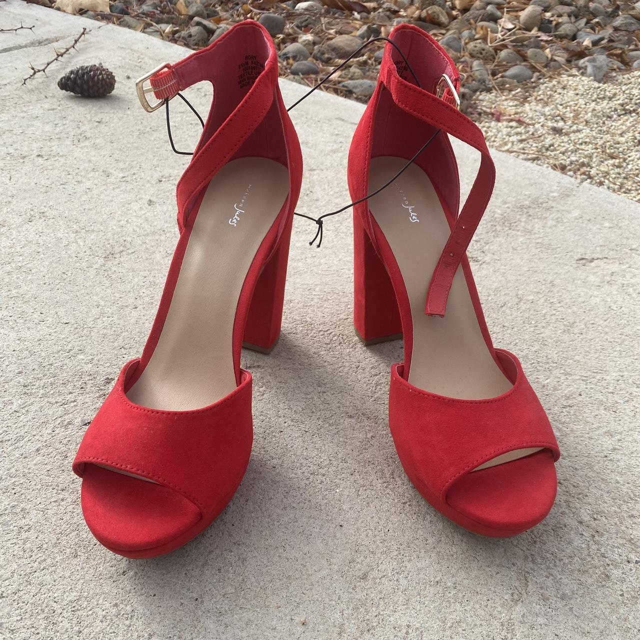 Red high heels - never worn - great condition... - Depop