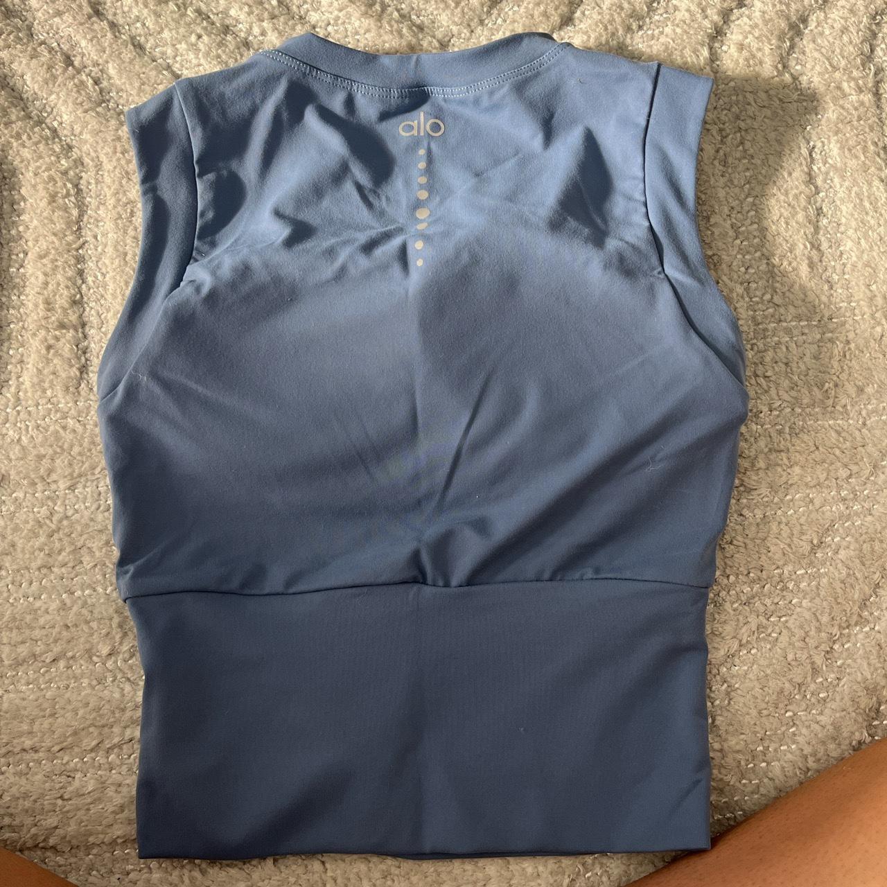 Alo yoga workout top size S. Comes with built in... Depop