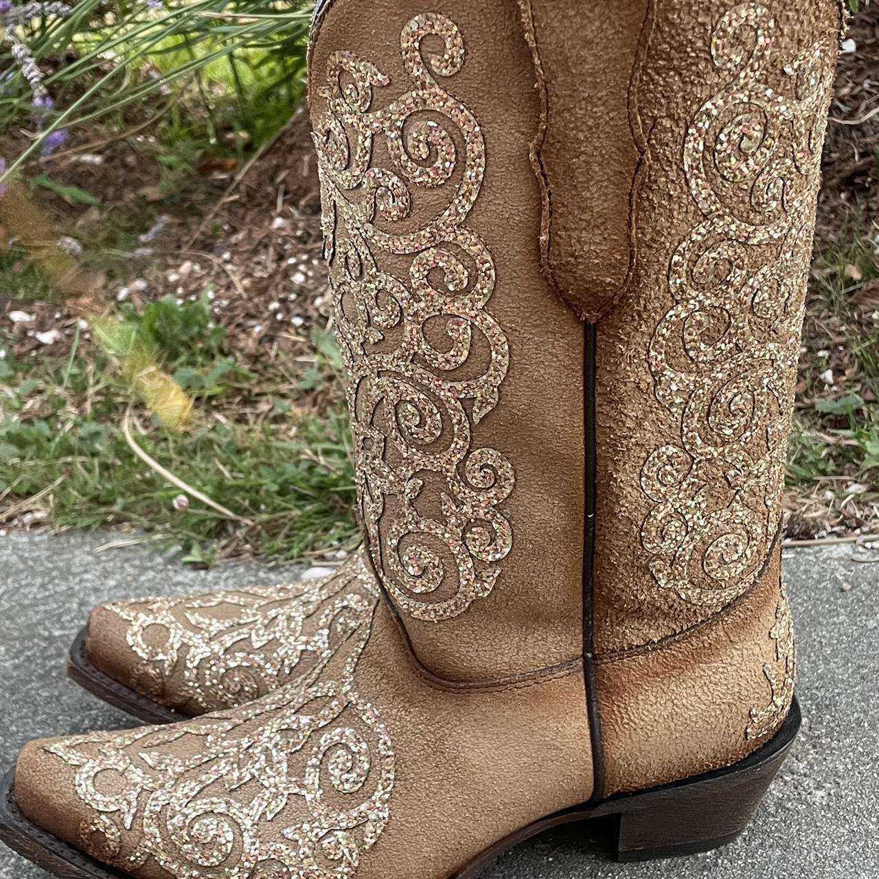 (brand new with tags) boot barn gold sequins cow-... - Depop