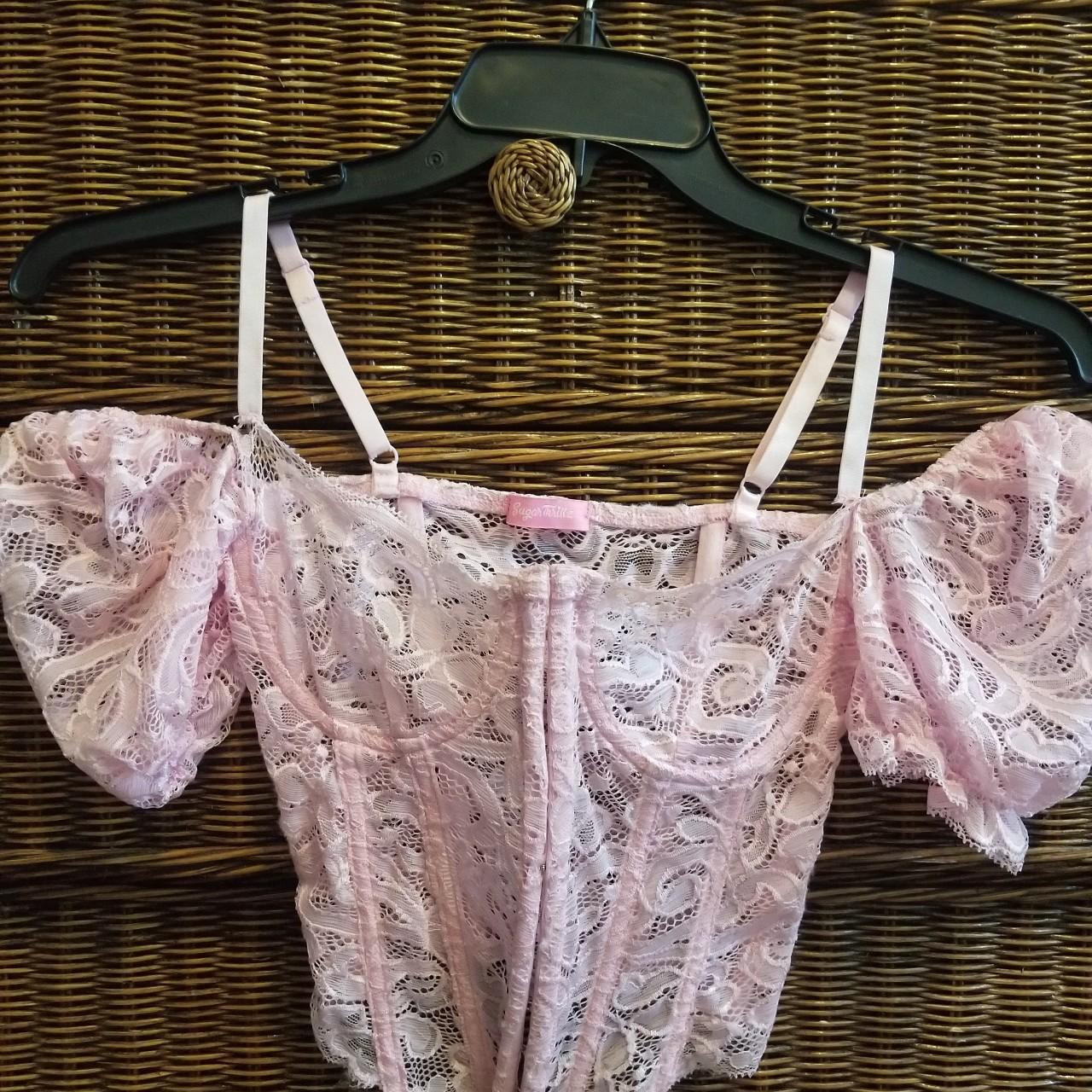 Dolls Kill Women's Pink Corset | Depop