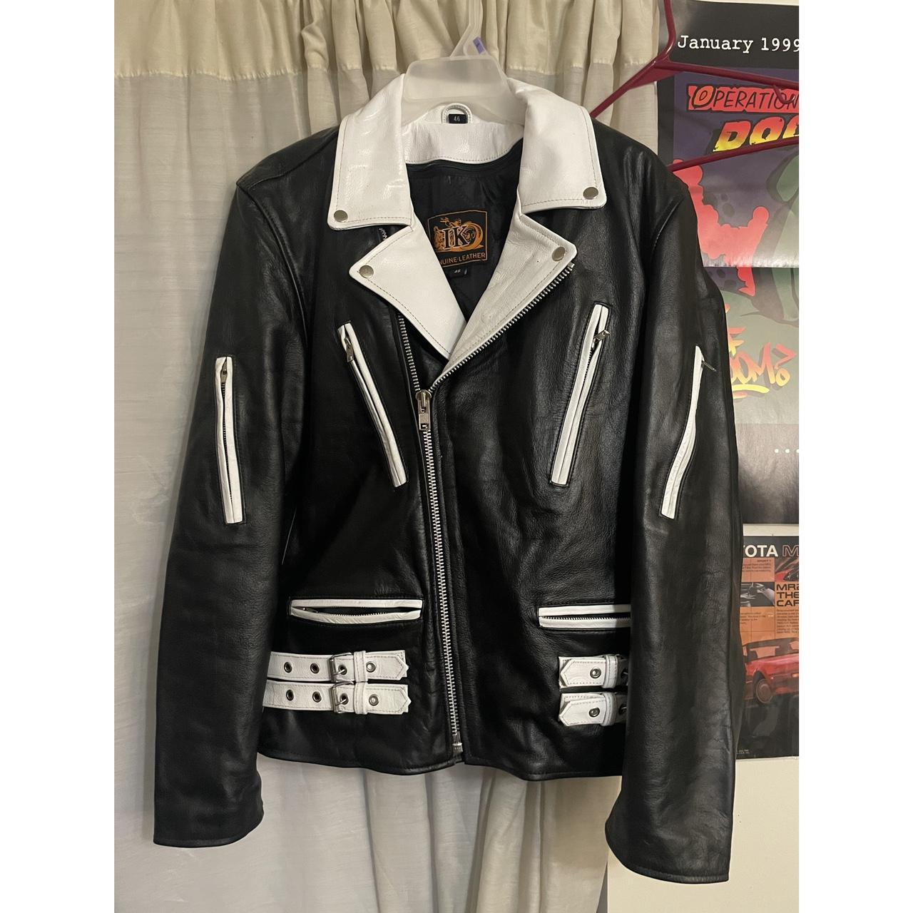 Ik leather clearance motorcycle jacket