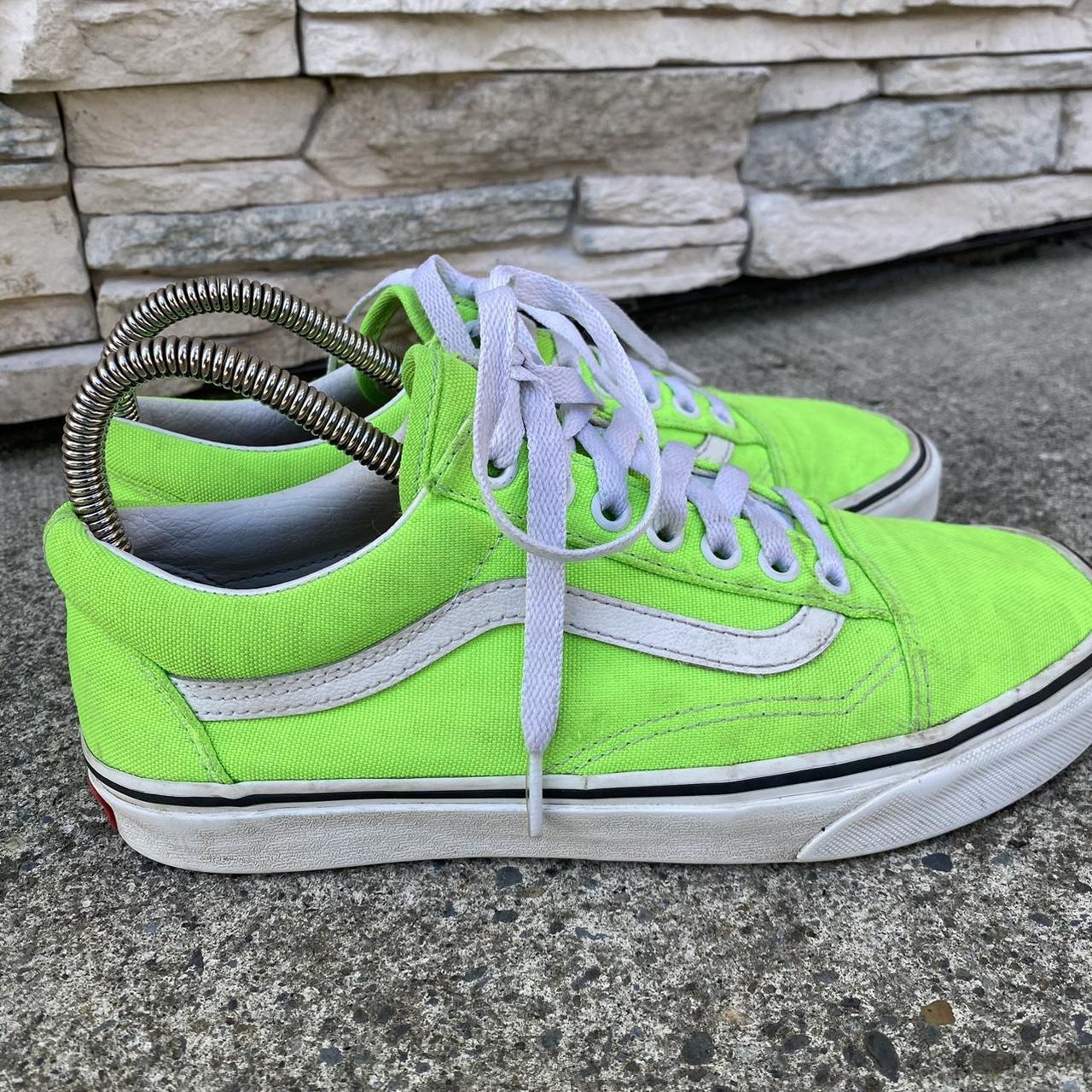 Lime green vans sale old skool