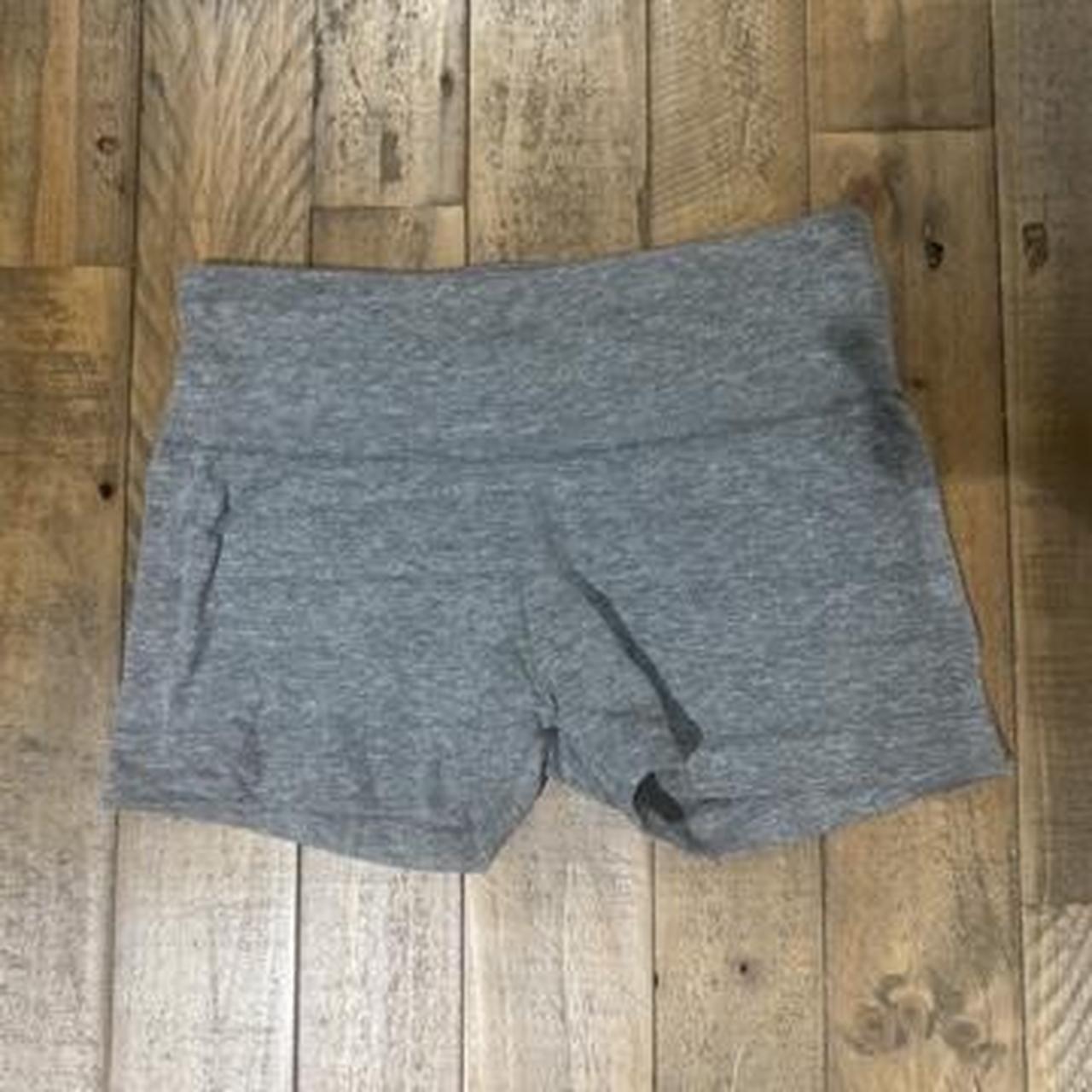 gray yoga shorts in size XS by the brand alternative... - Depop