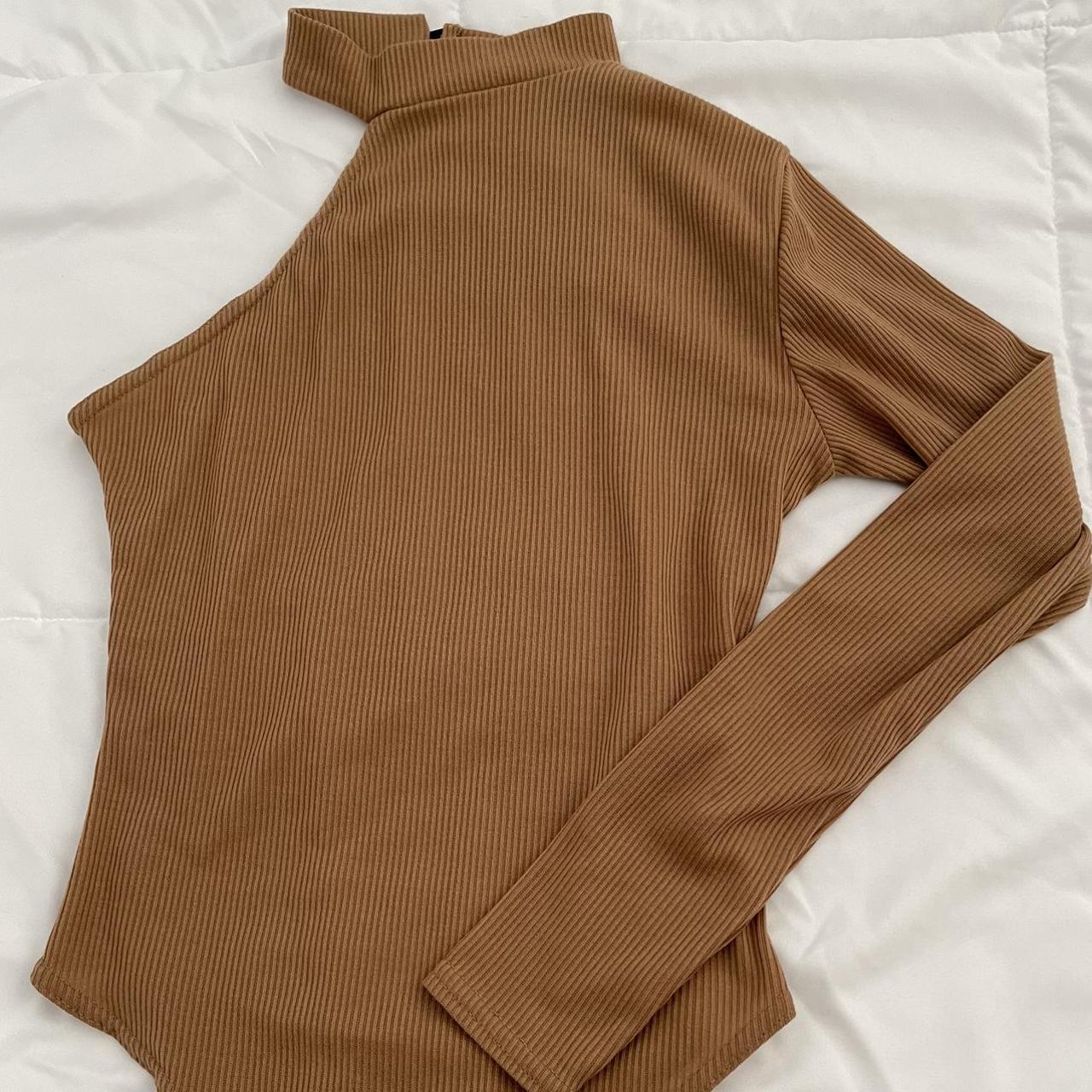 Women's Tan Bodysuit Depop