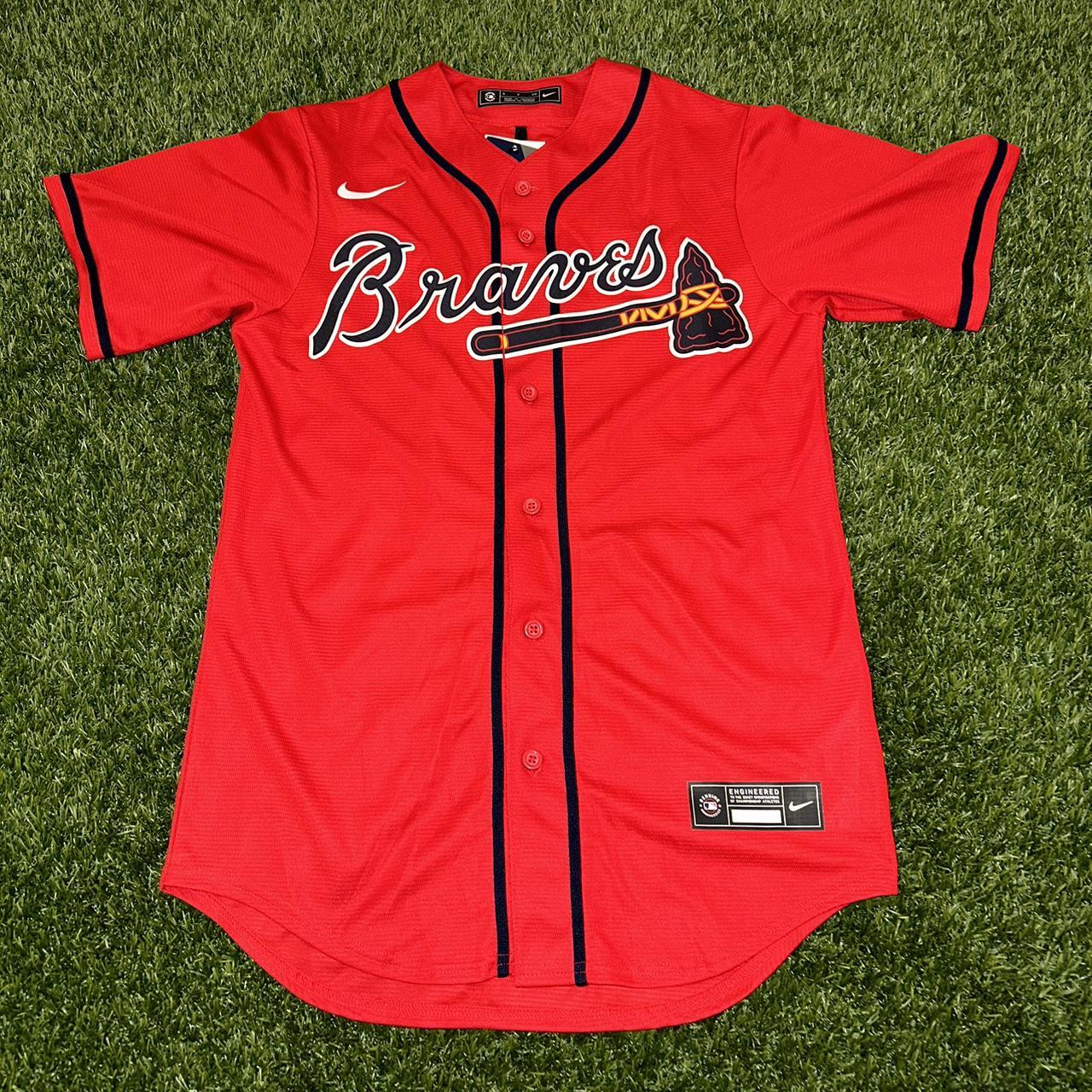 Atlanta Braves #5 Freddie Freeman Nike Baseball Home Jersey - Red