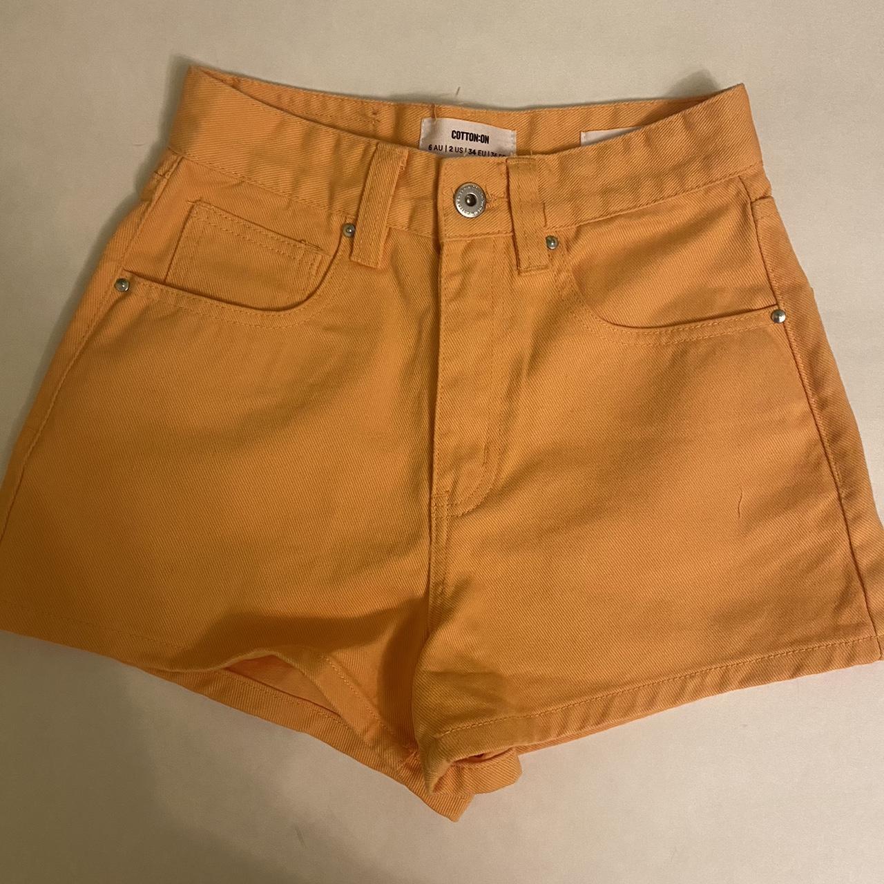 Cotton On high rise mom shorts Size 2 Never been... Depop