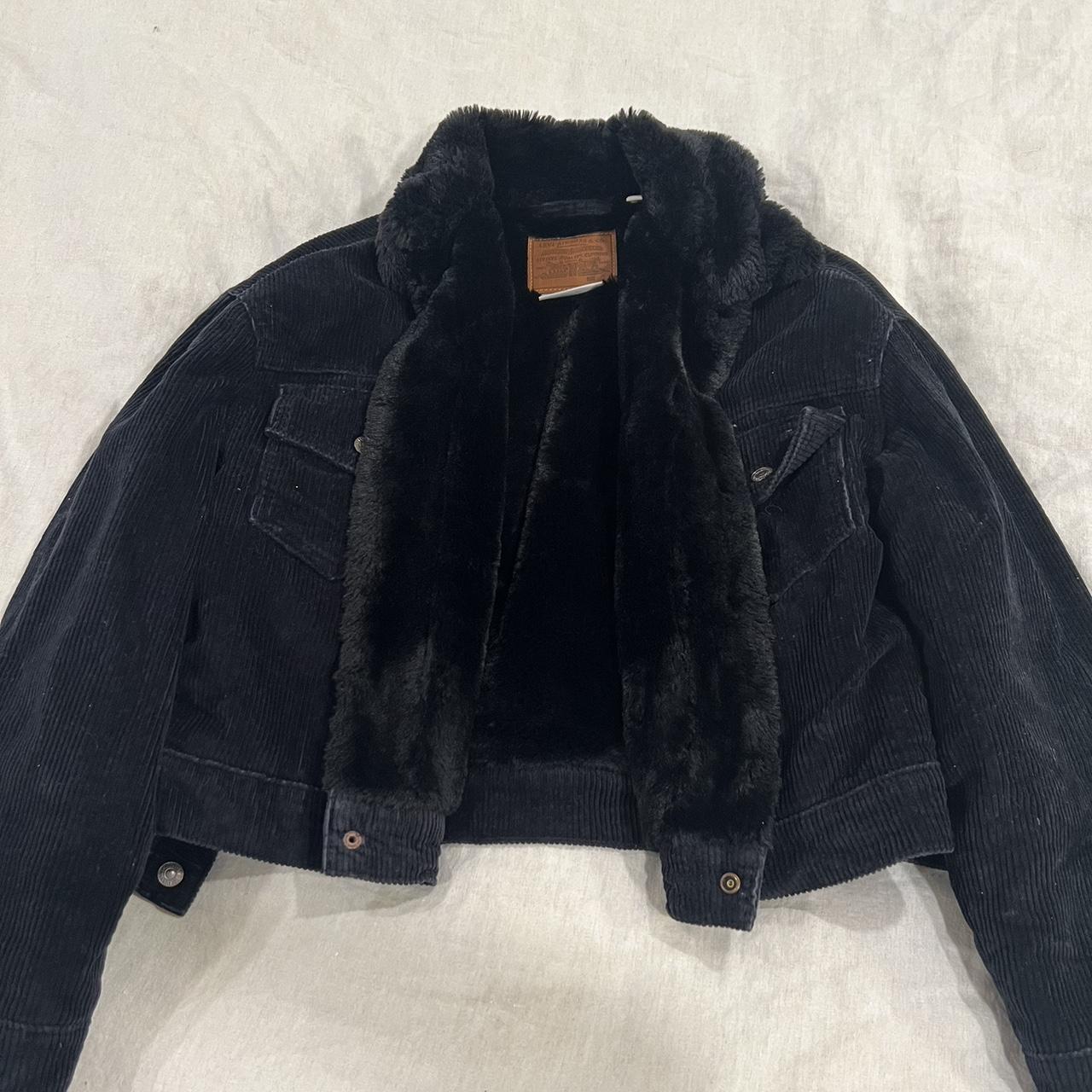 Levi's black hot sale corduroy jacket