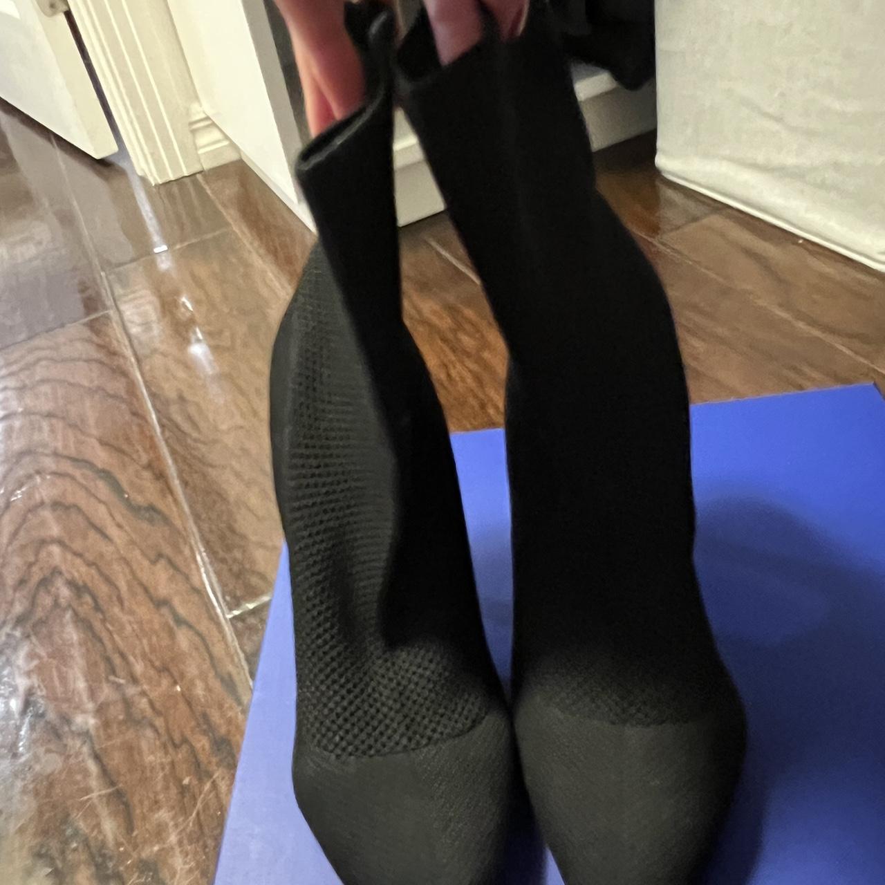 Charles David sock booties too small heels