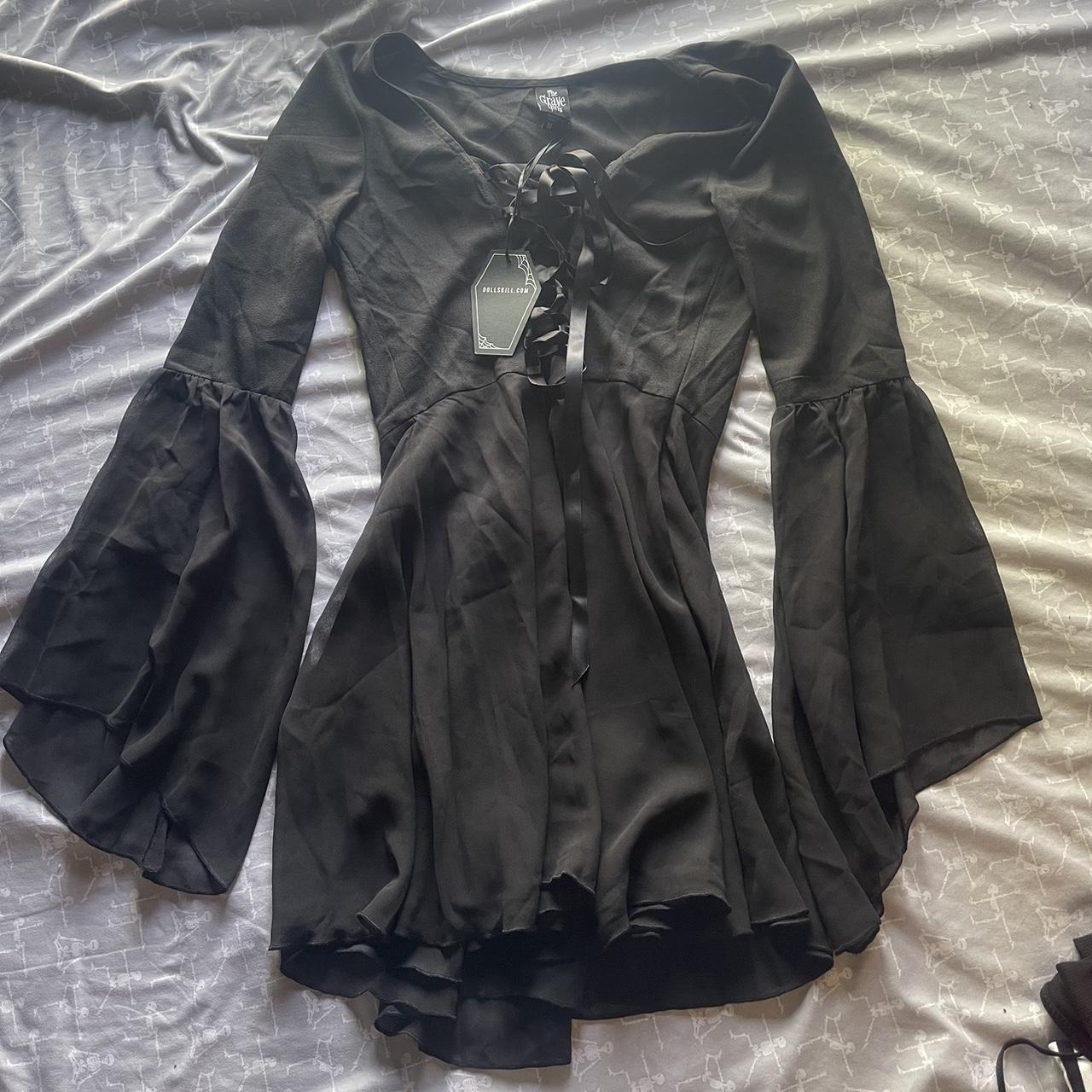 Dolls Kill Women's Black Dress | Depop