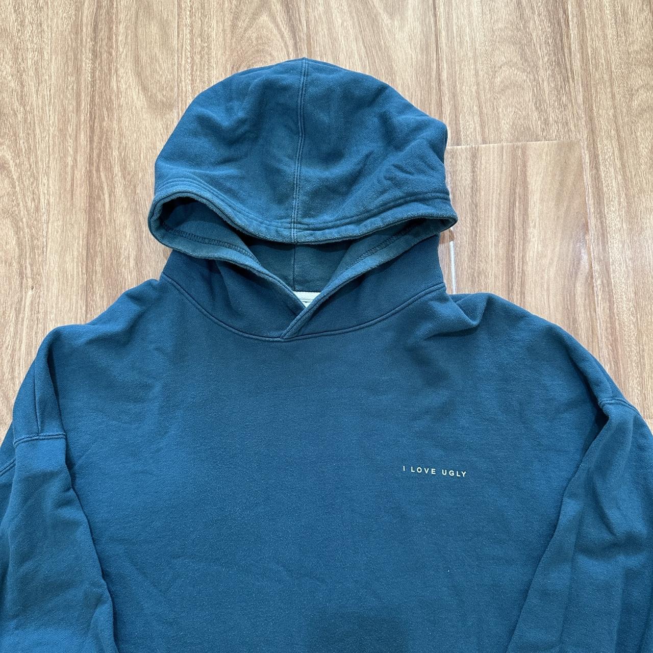 I Love Ugly Box Hood Acid Teal,