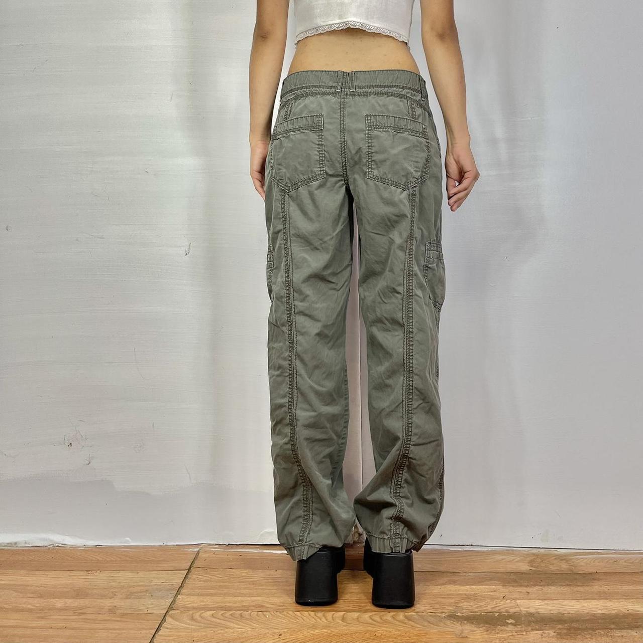 Vintage Y2K green cargo pants. These are a super... - Depop