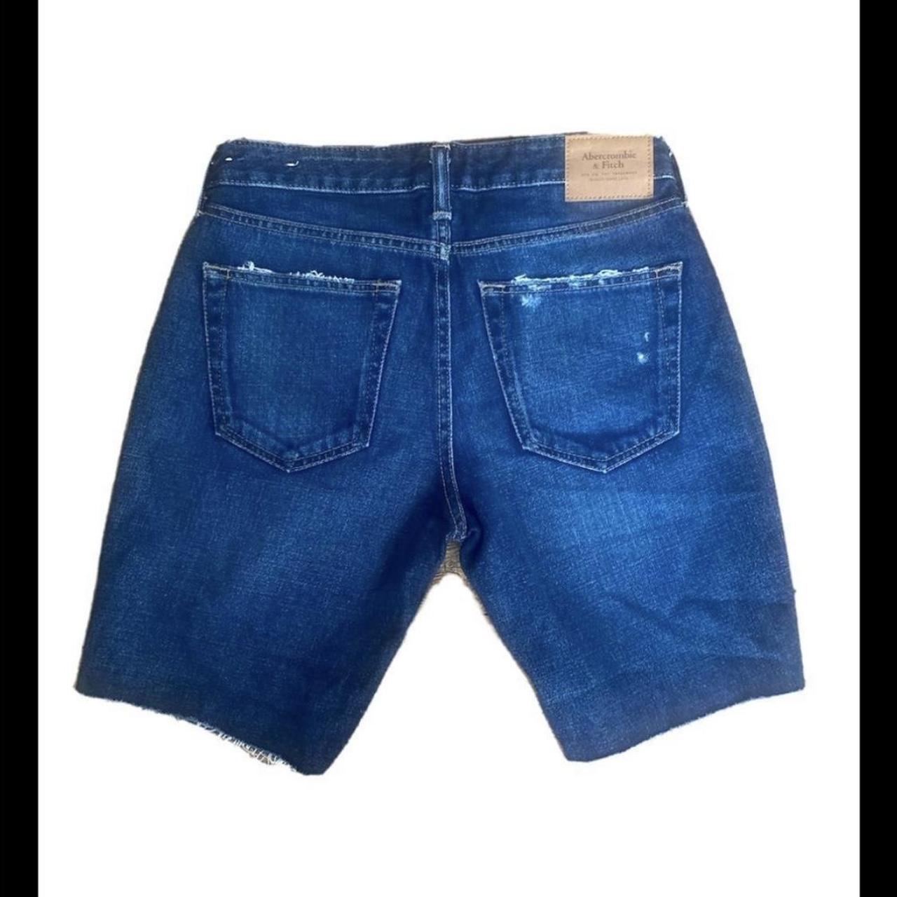 Abercrombie & Fitch Bermuda Denim Cut Off Shorts.... - Depop