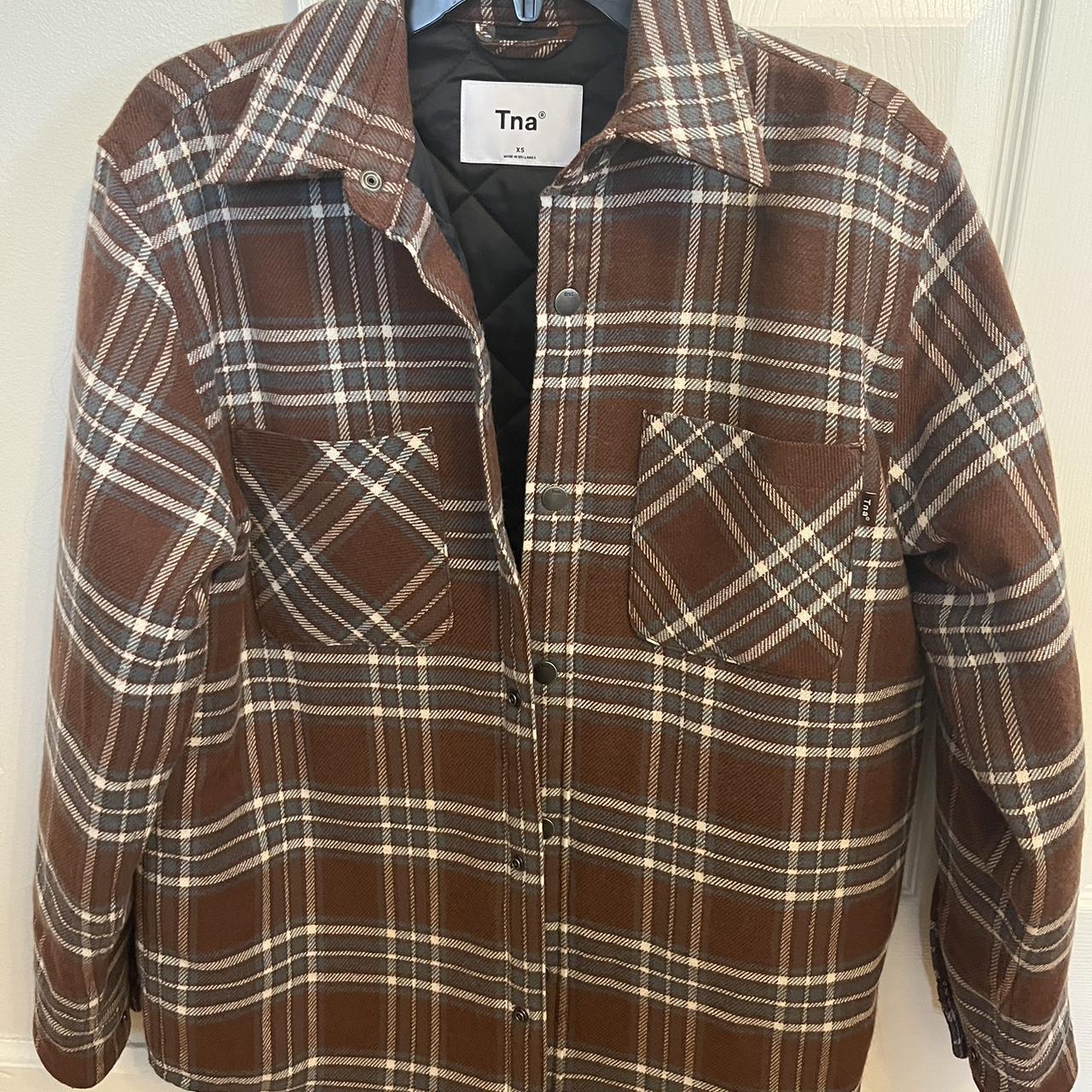 Aritzia TNA Flannel Jacket Size XS Barely worn, it’s... Depop