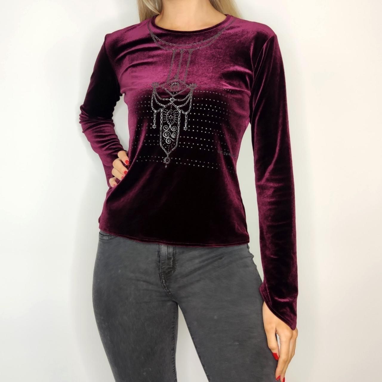 Shirt: 90s -Woman Within- Womens burgundy red background velour