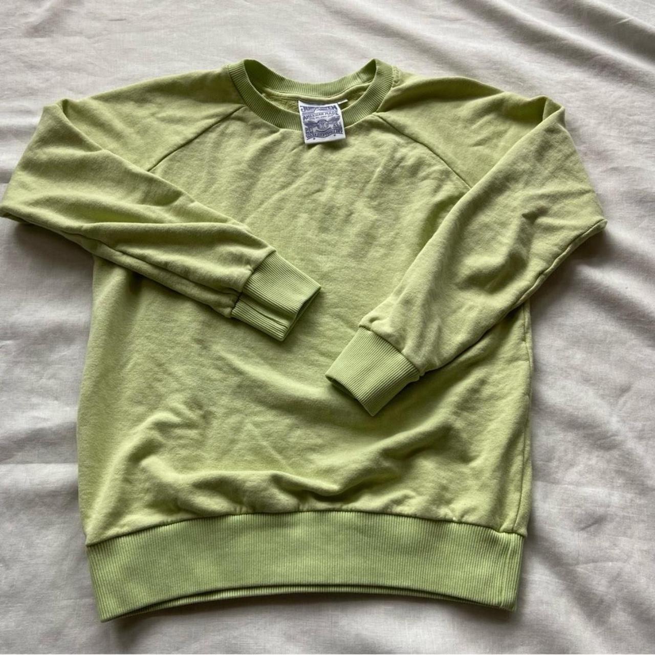 Jungmaven Crewneck Sweatshirt Color: Sage green... - Depop