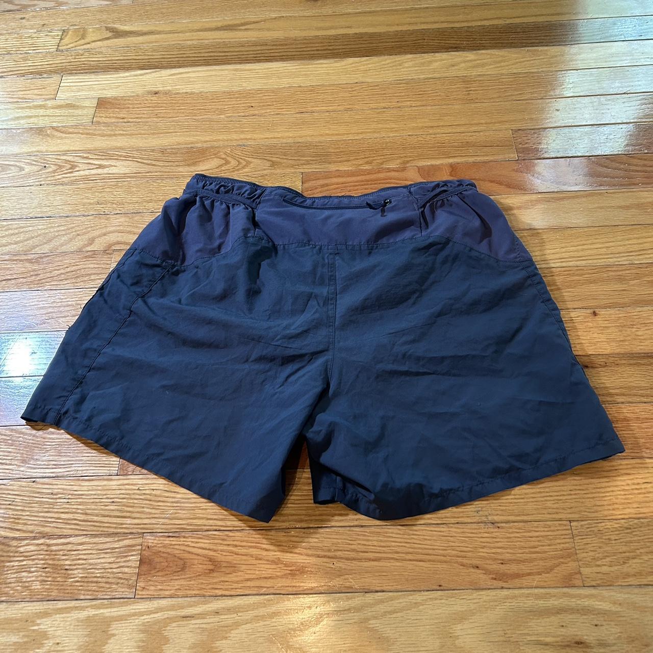 Patagonia Men's Black and Grey Shorts | Depop