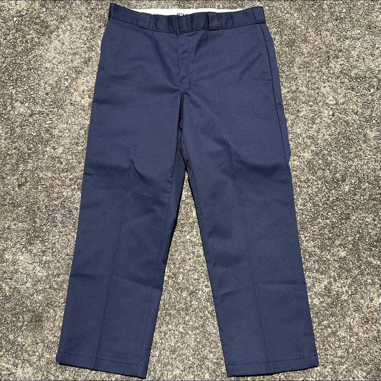 874 Dickies original fit navy pants -Ask... - Depop