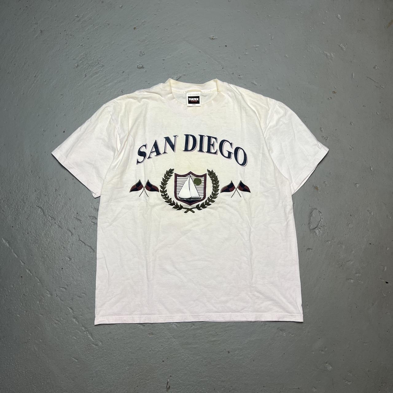 Vintage 90s San Diego Tshirt Slight discoloration... - Depop