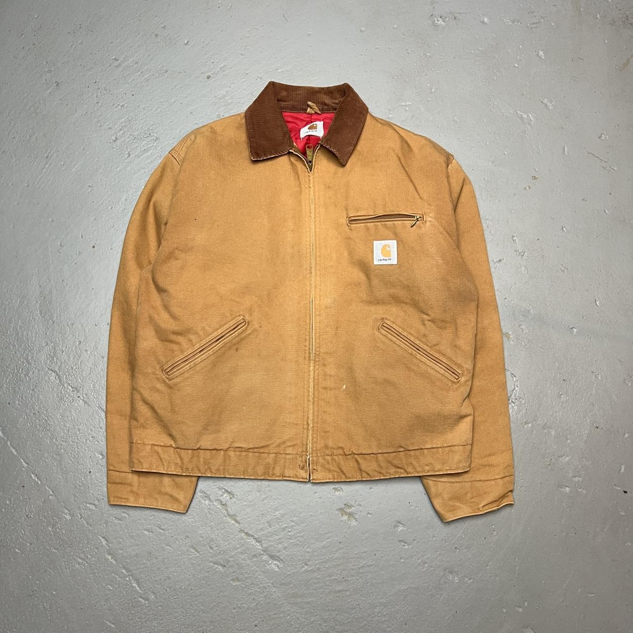 Vintage 90s Carhartt Detroit Jacket Boxy Fit... - Depop