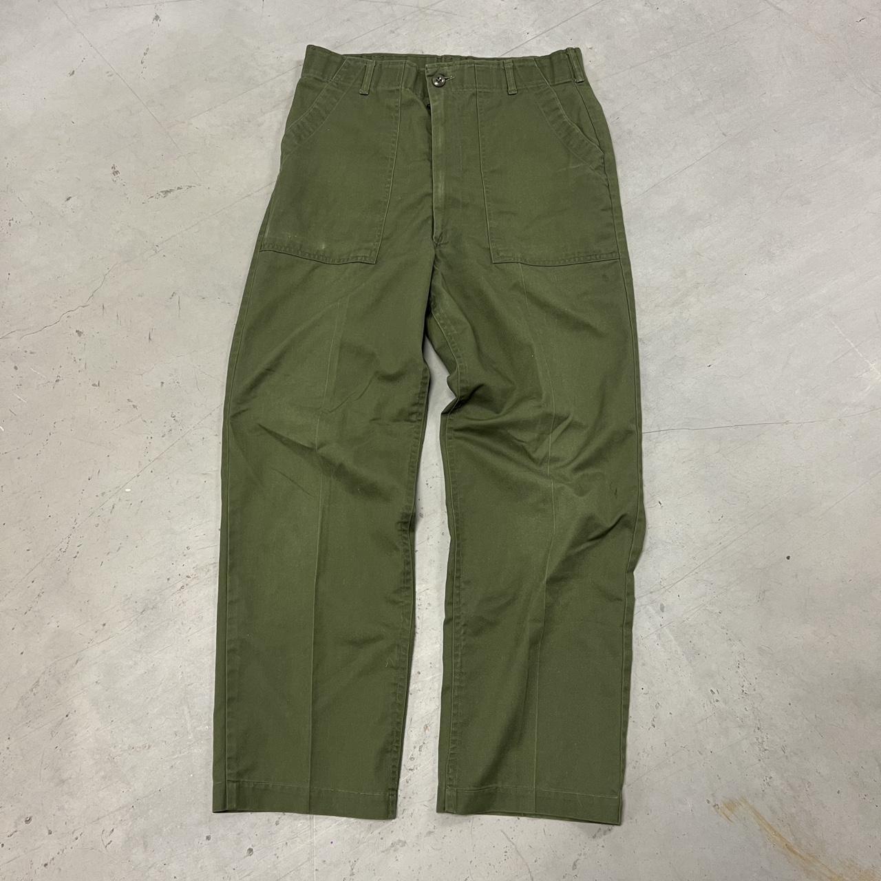 Vintage 80s Fatigue Style Military Pants Sz... - Depop