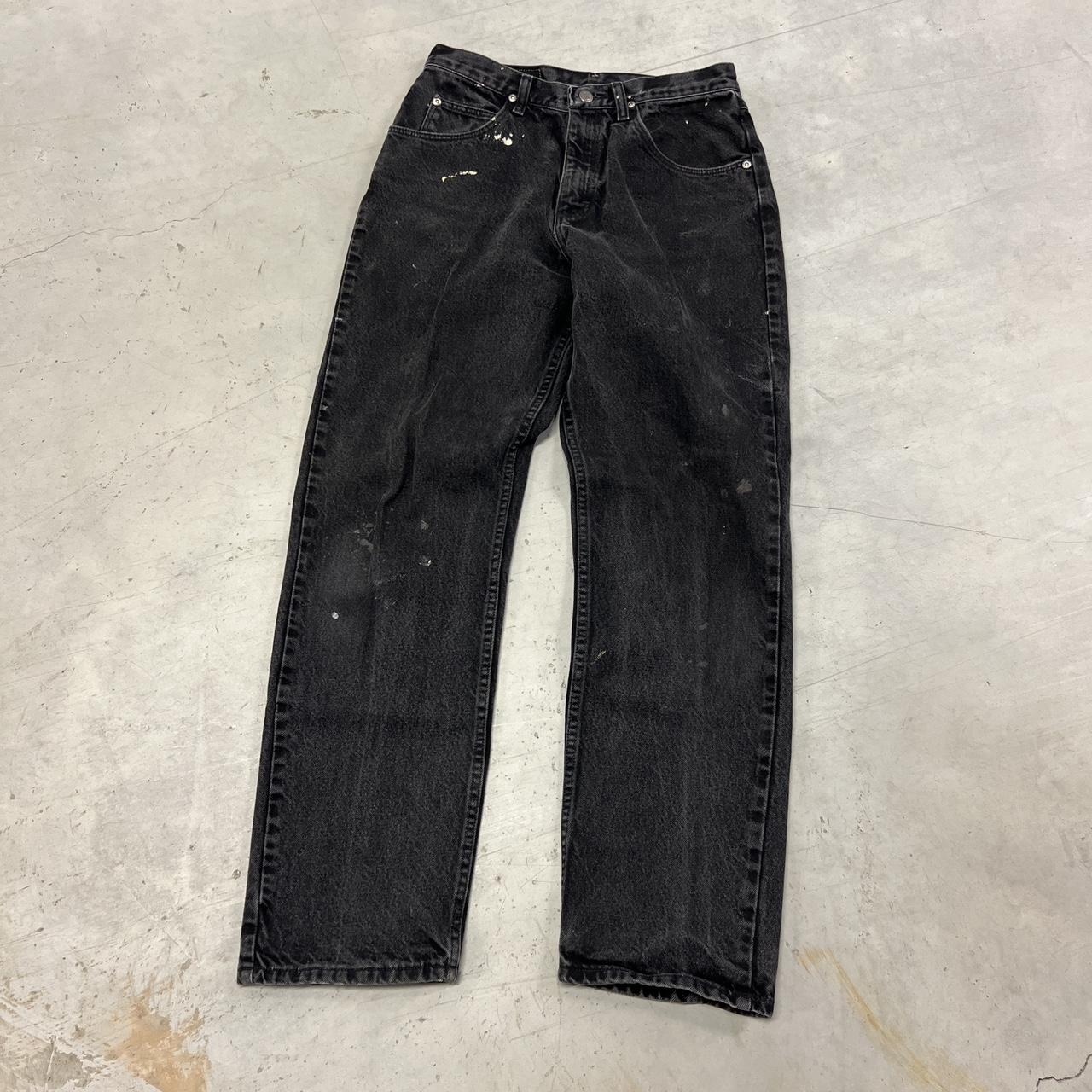 Vintage 90s Faded Black Jeans Earth... - Depop