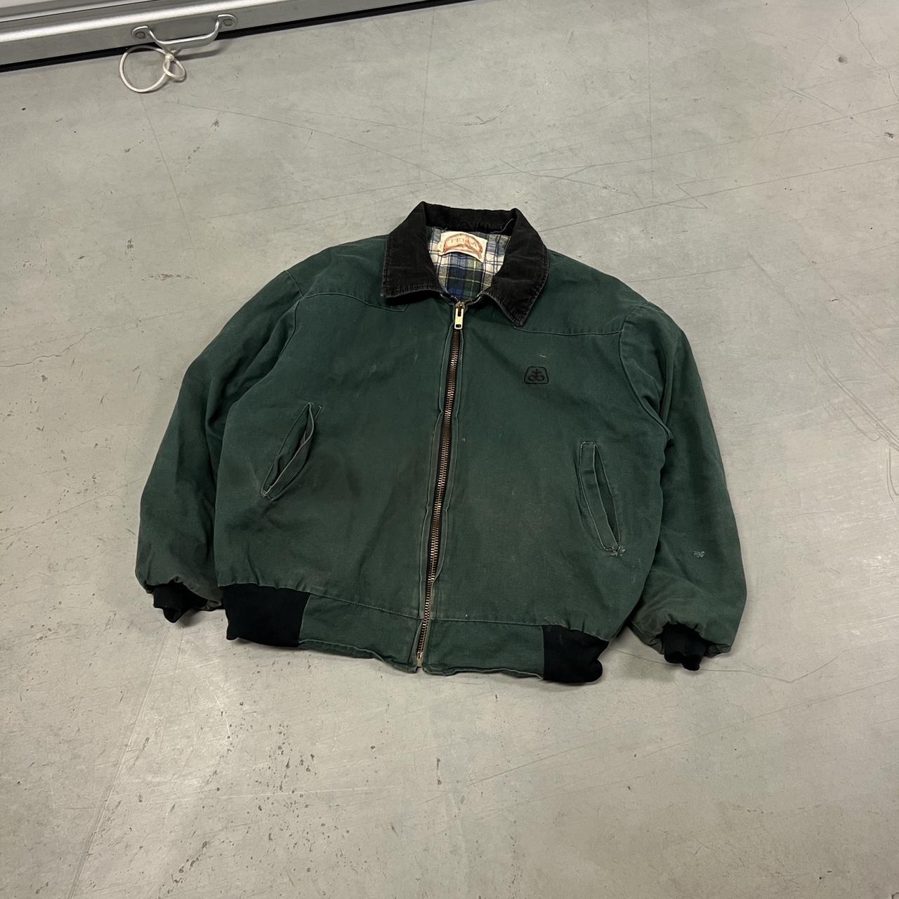 Men's Green and Khaki Jacket | Depop