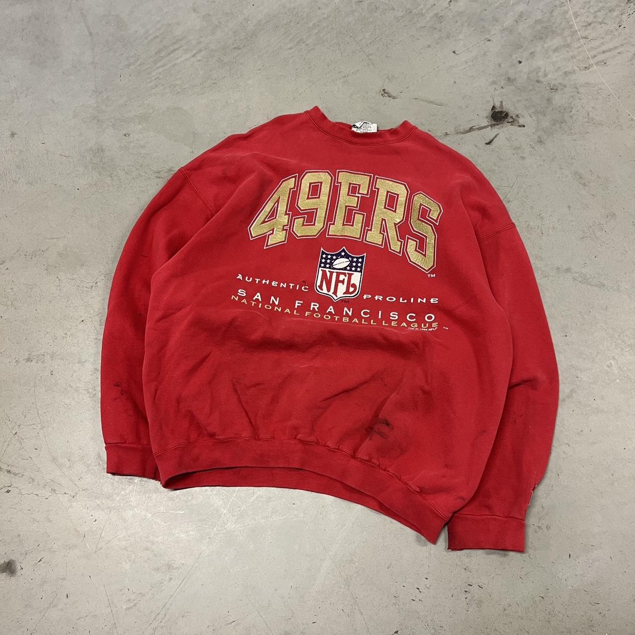 San Francisco 49ers Men Casual Pullover Sweatshirt Crew-Neck Top Coat  Streetwear