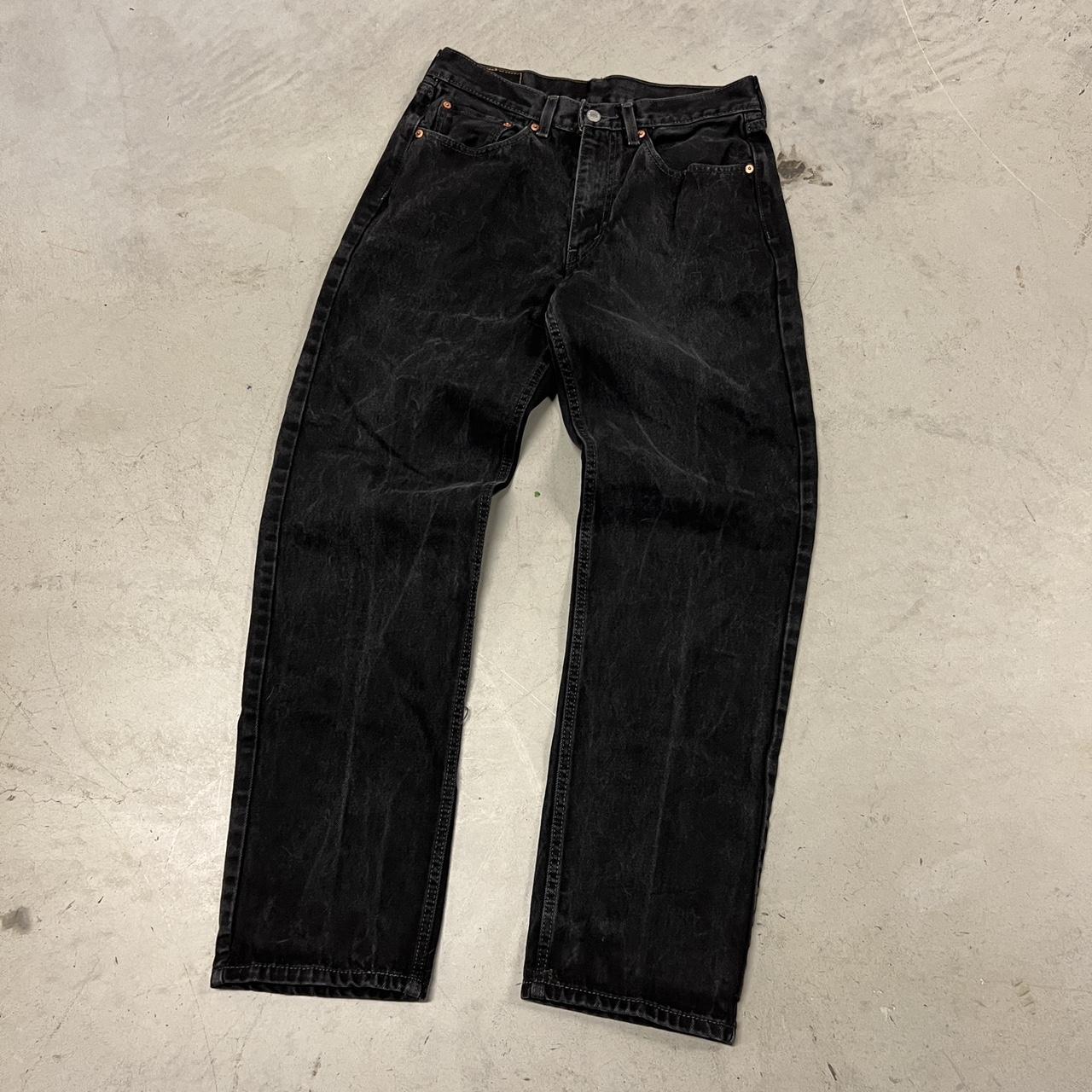 Vintage Faded Black Jeans 32x34 Unlucky Vintage... - Depop