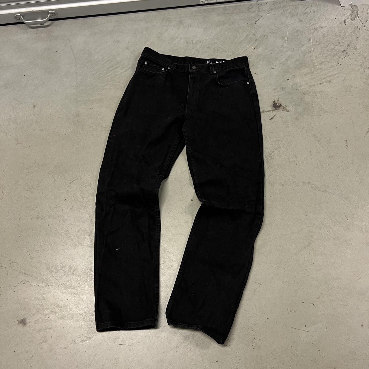 Vintage Faded Black Jeans 34x32 -About Uglycore - A... - Depop