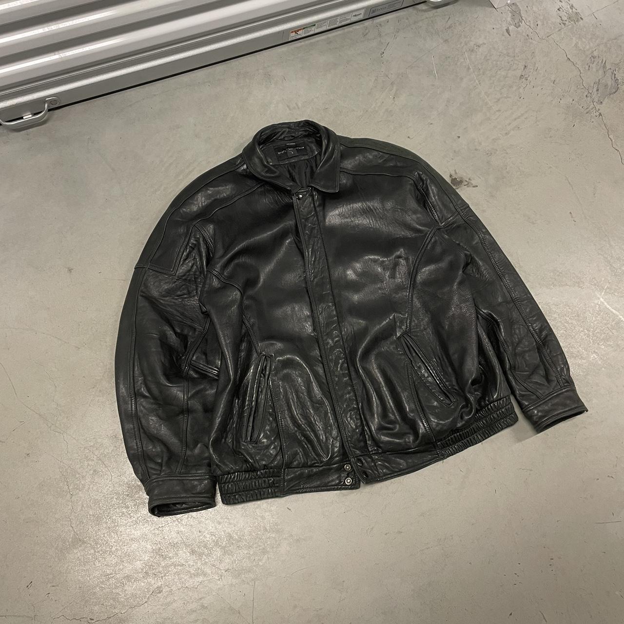 Vintage 90s Type A-2 Leather Jacket -About... - Depop