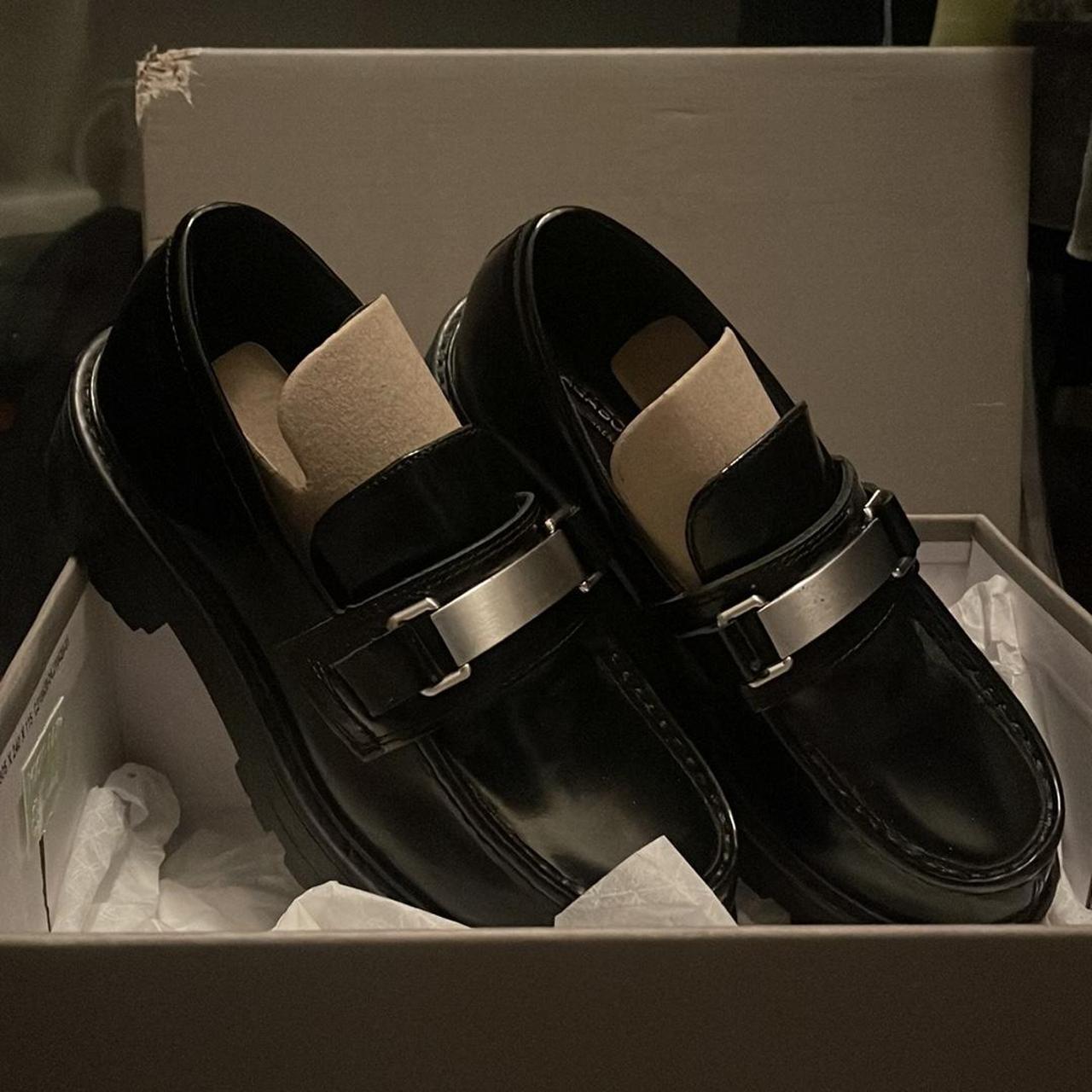 Vagabond black hot sale leather loafers