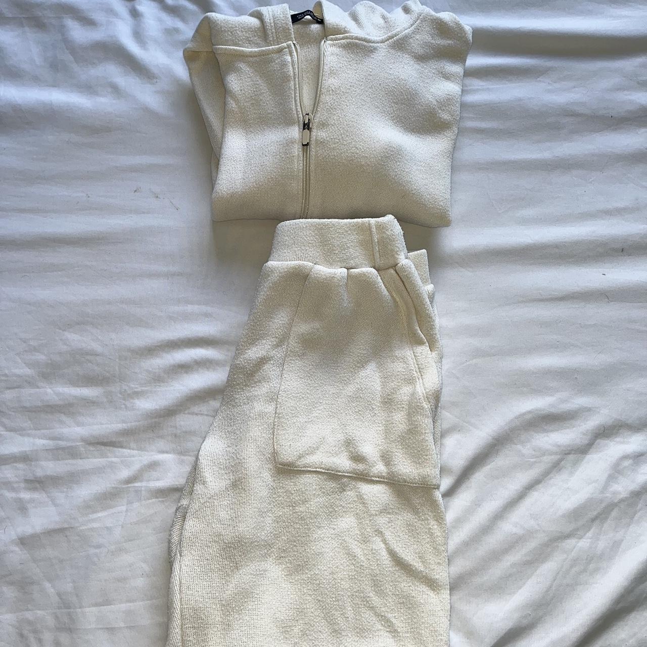 Zara discount cream tracksuit