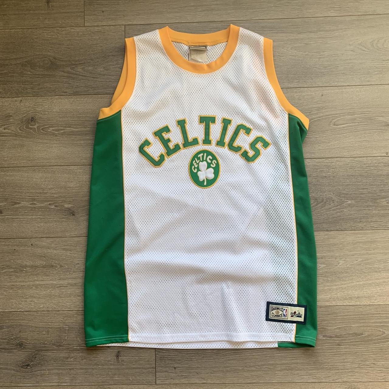 Boston Celtics, Shirts, Vintage Boston Celtics Jersey Hardwood Classics  Majestic Size Small
