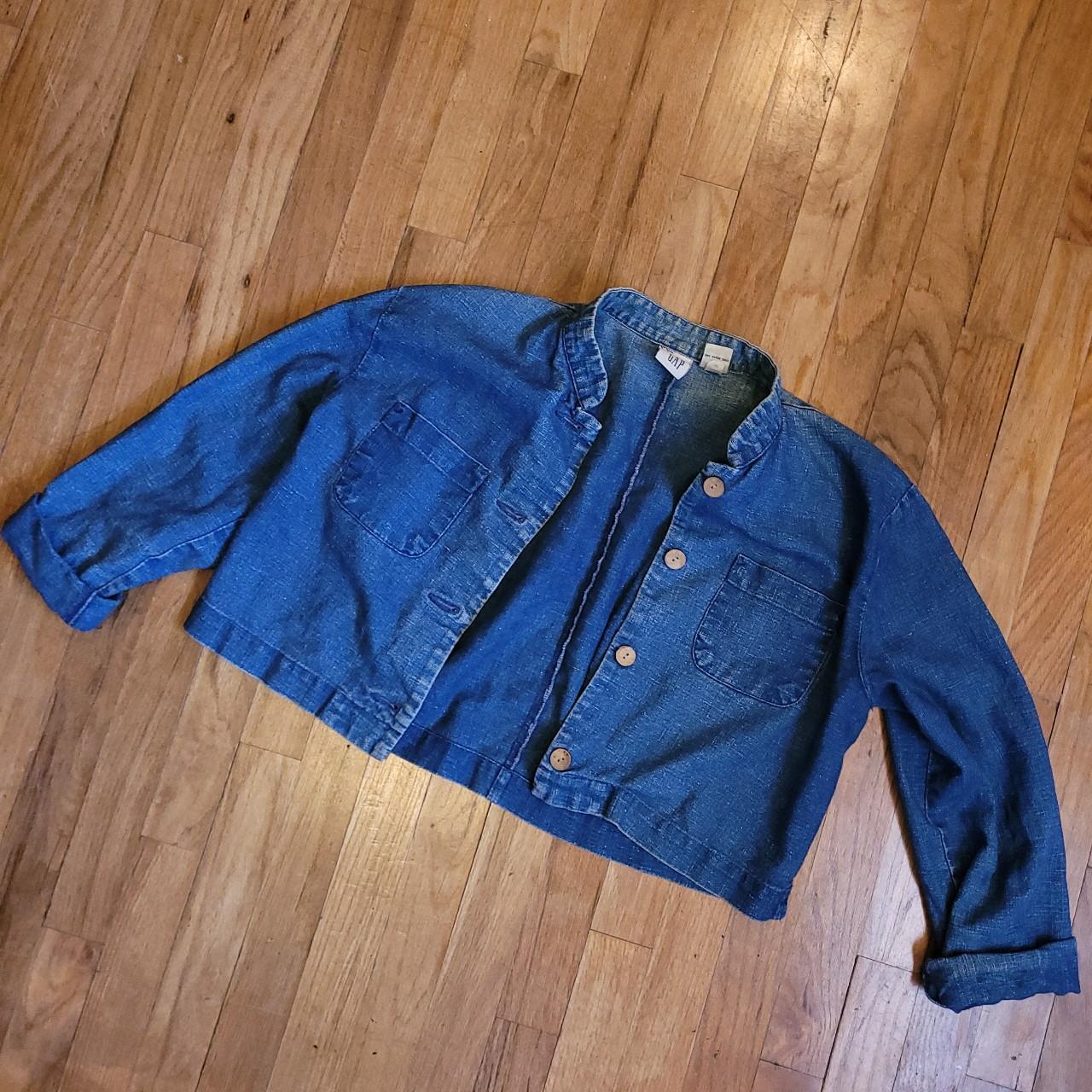 Mid Cut Gap Brand Light Denim Jacket Womens Size... - Depop