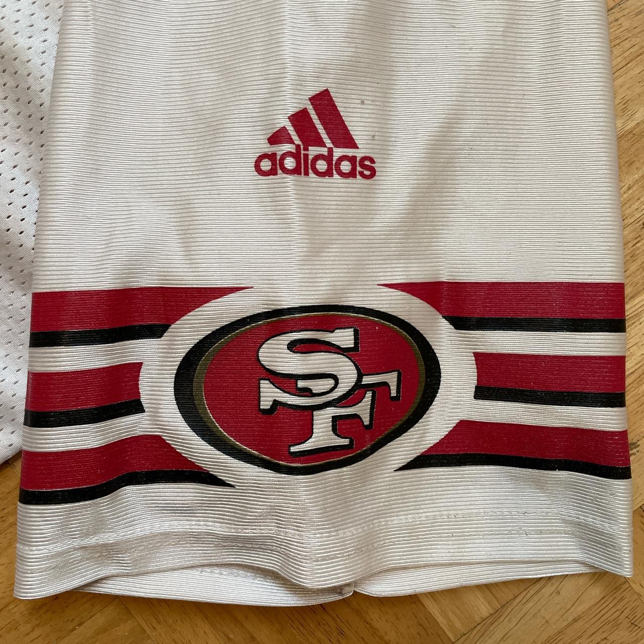 Jeff Garcia #5 San Francisco 49ers NFL Adidas White Away Jersey Men's  LARGE