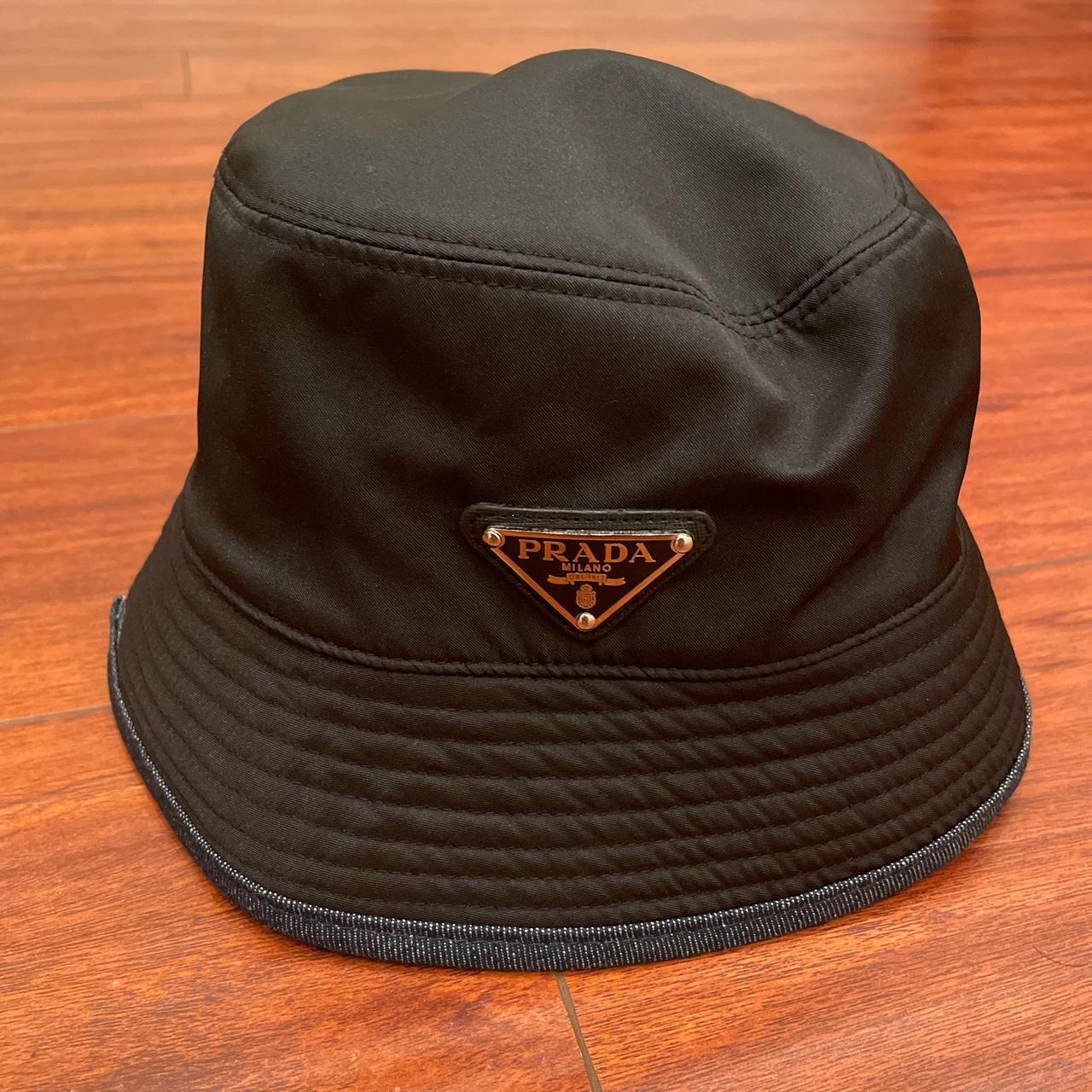 🦊🌻 on X: 230919 #SUNOO IN PRADA • Denim bucket hat (black