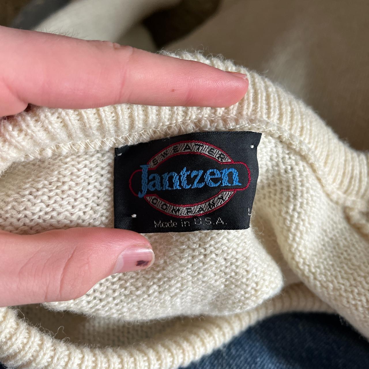 Jantzen Men S Cream Jumper Depop