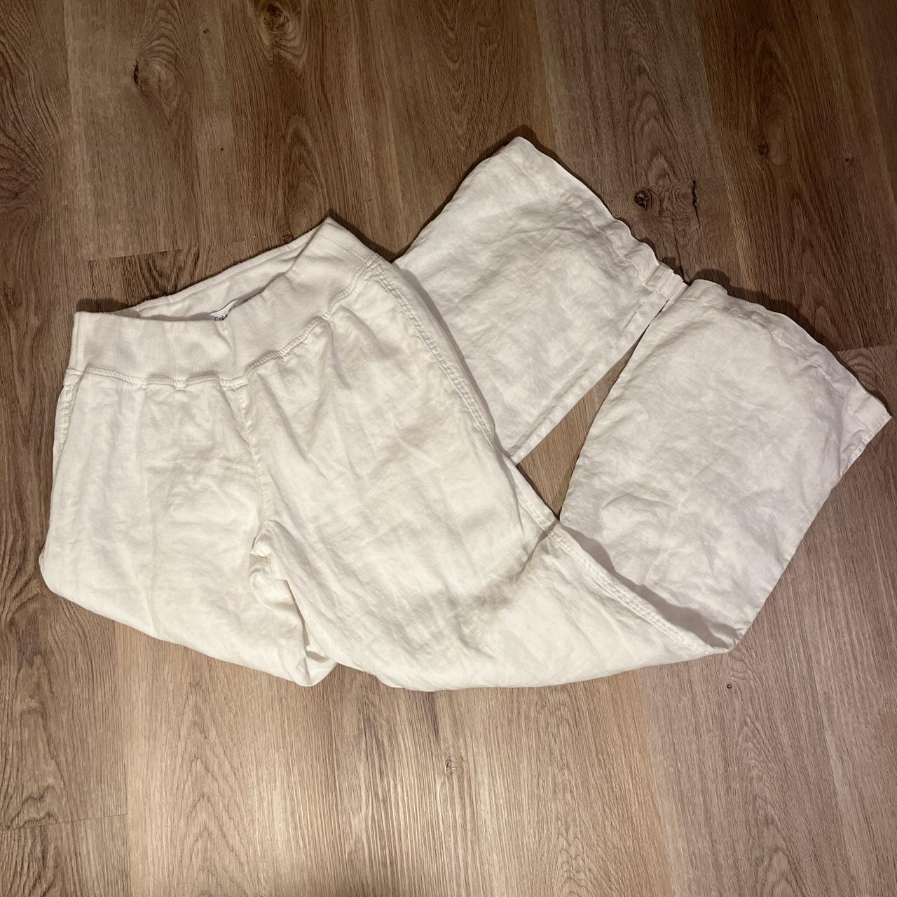 Amazing Calvin Klein linen pants! Super cute... - Depop
