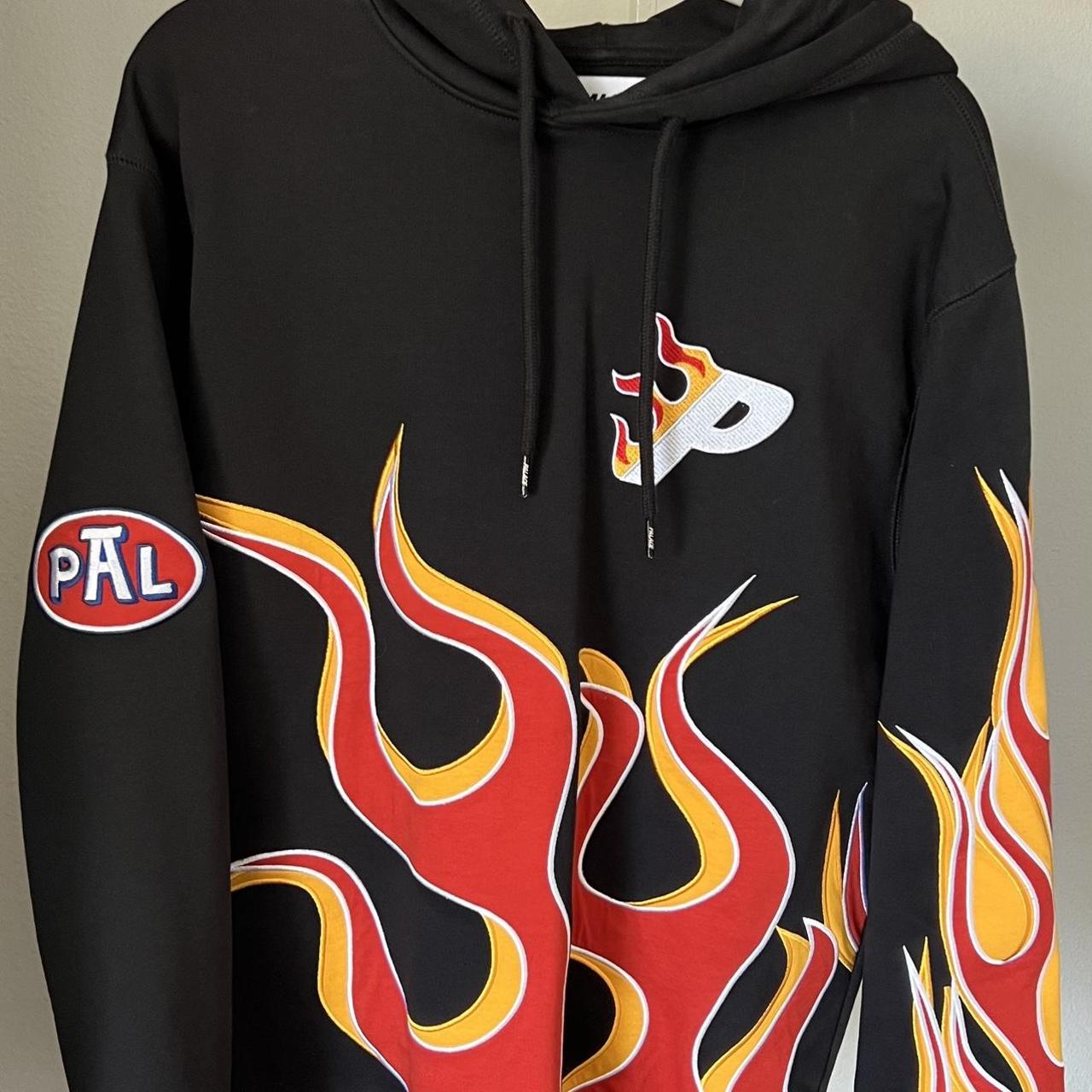 Black palace flame hoodie from ss22. Worn only a few...