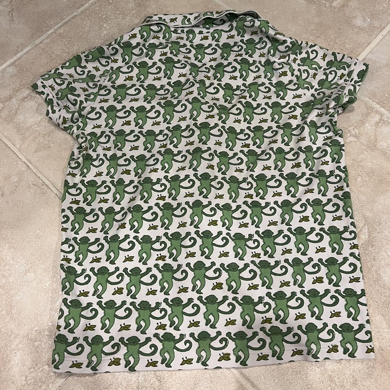 Roller Rabbit Women's Green and White Pajamas Depop