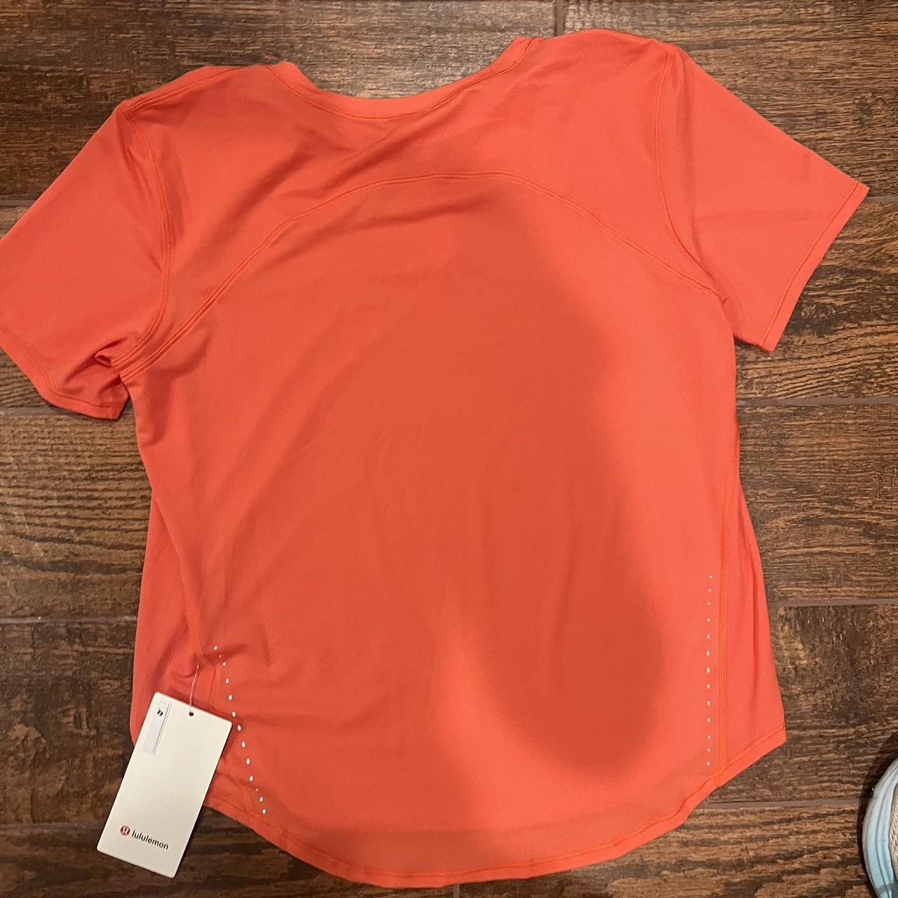 Lululemon Women's Orange Shirt | Depop