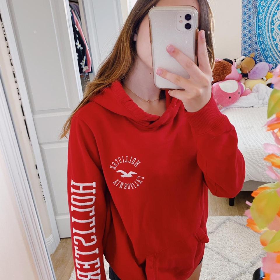 Hollister Red high quality Hoodie