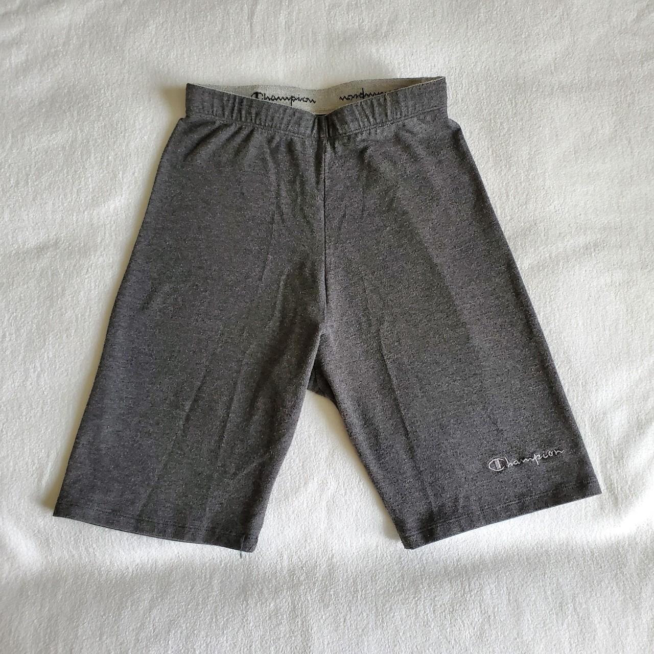 Grey champion biker shorts sale