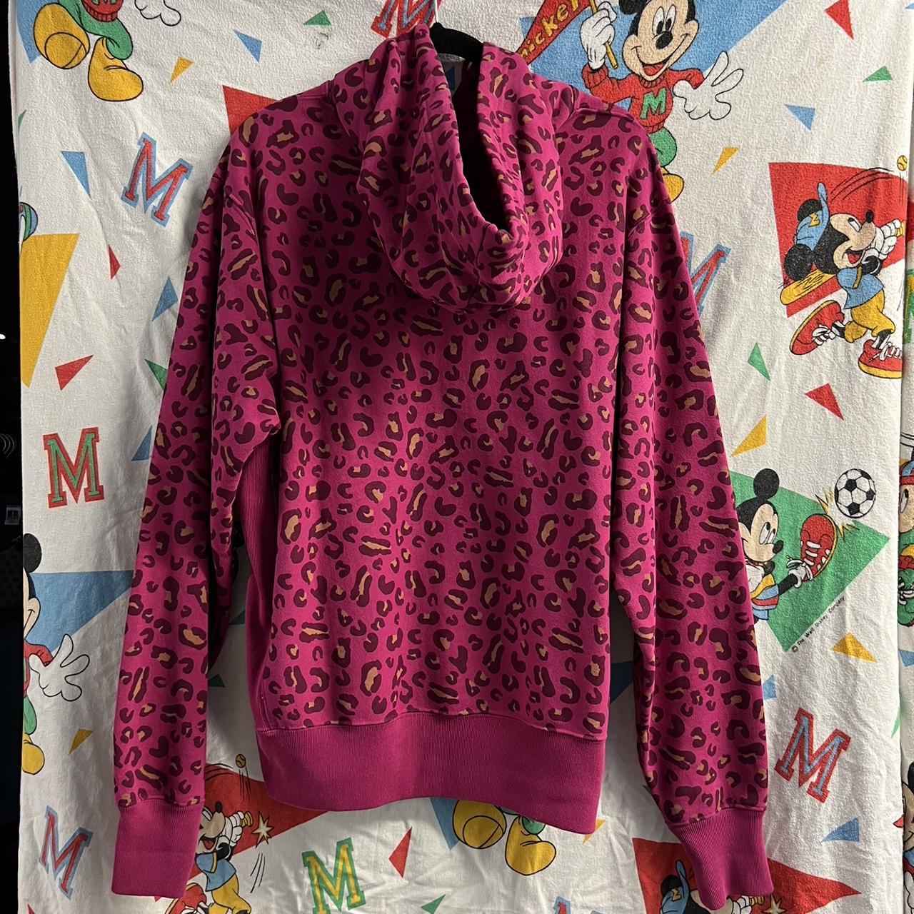 Pink Cheetah Print Champion Hoodie A funky print Depop