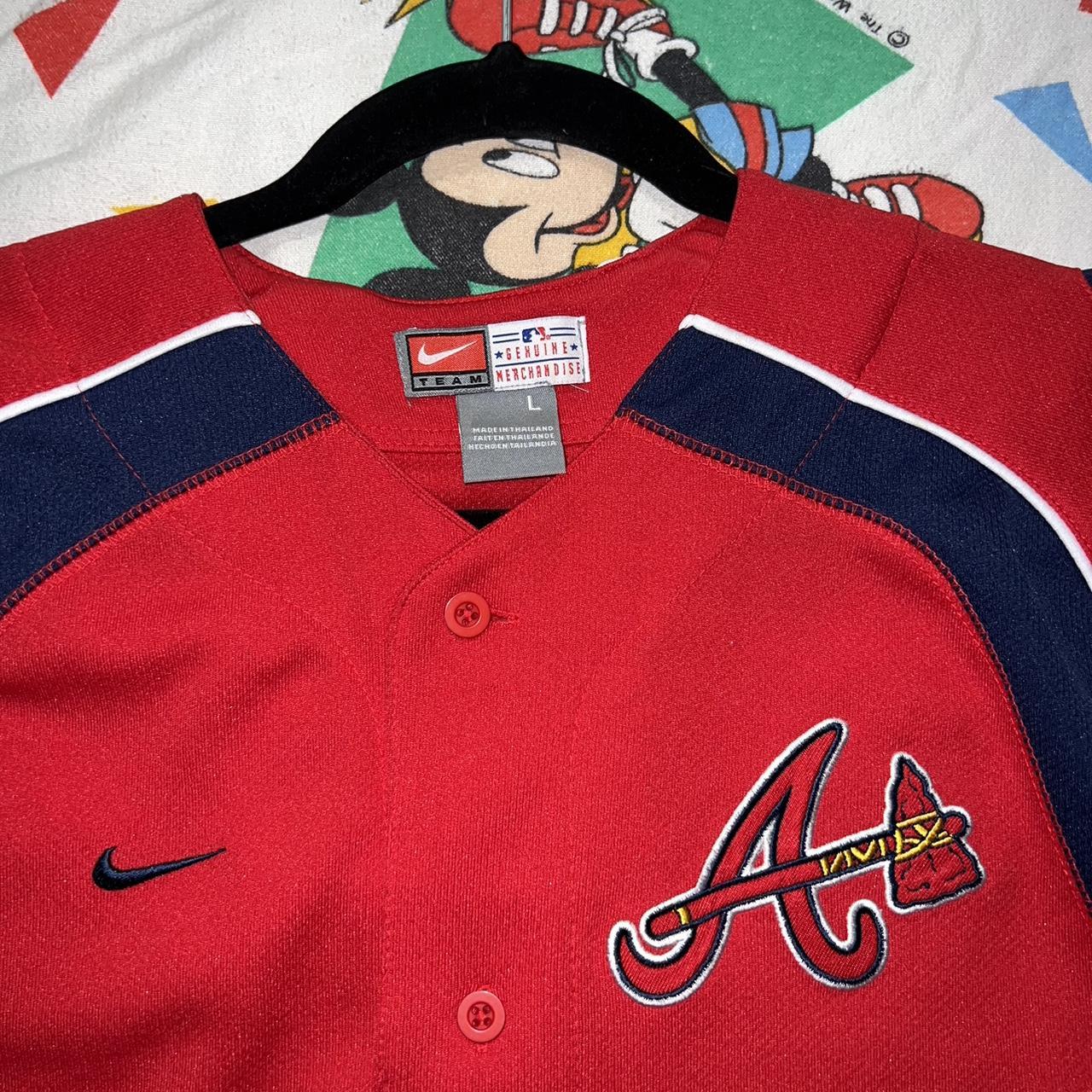 Nike MLB Braves Vintage Jersey Shirt Nike Team - Depop