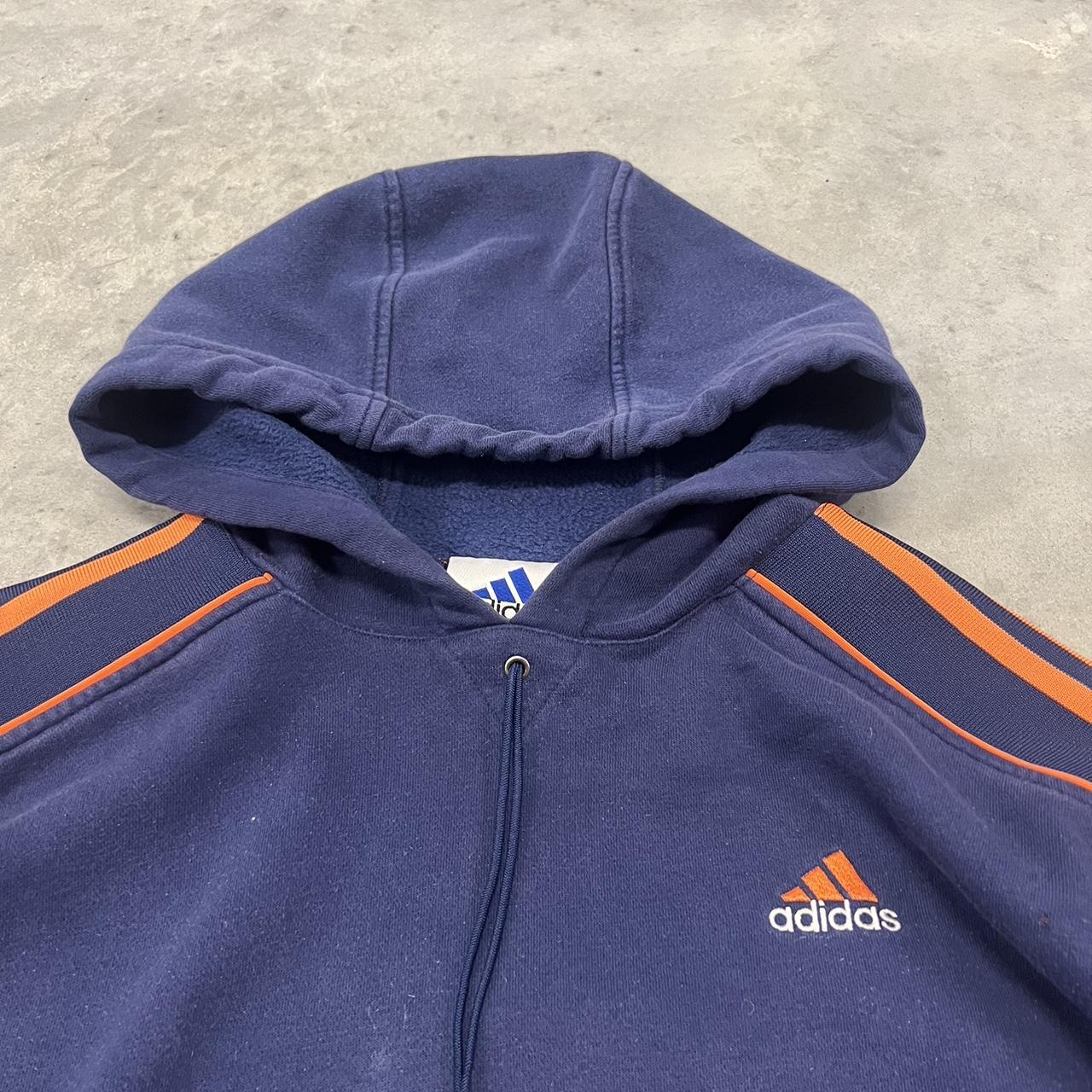 Adidas blue and orange hoodie online