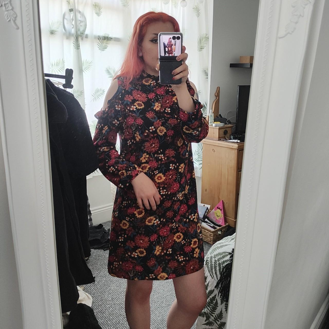 Primark red outlet floral dress