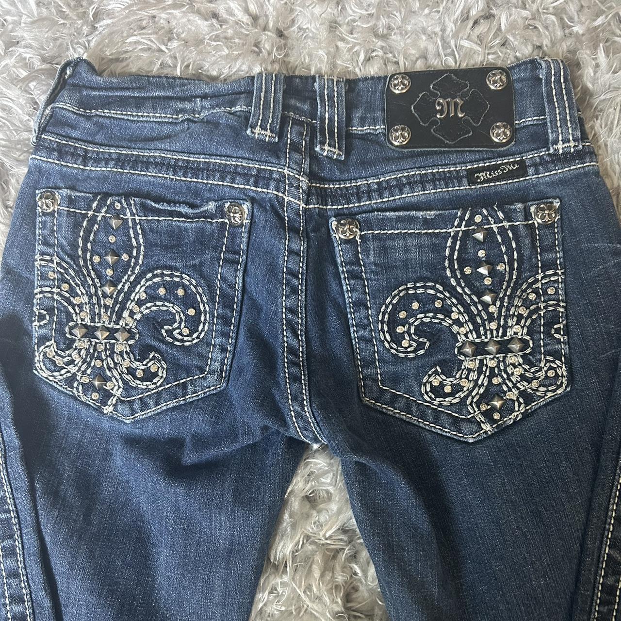 Low Rise Sexy Miss Me Womens Denim Dark Jeans Boot - Depop